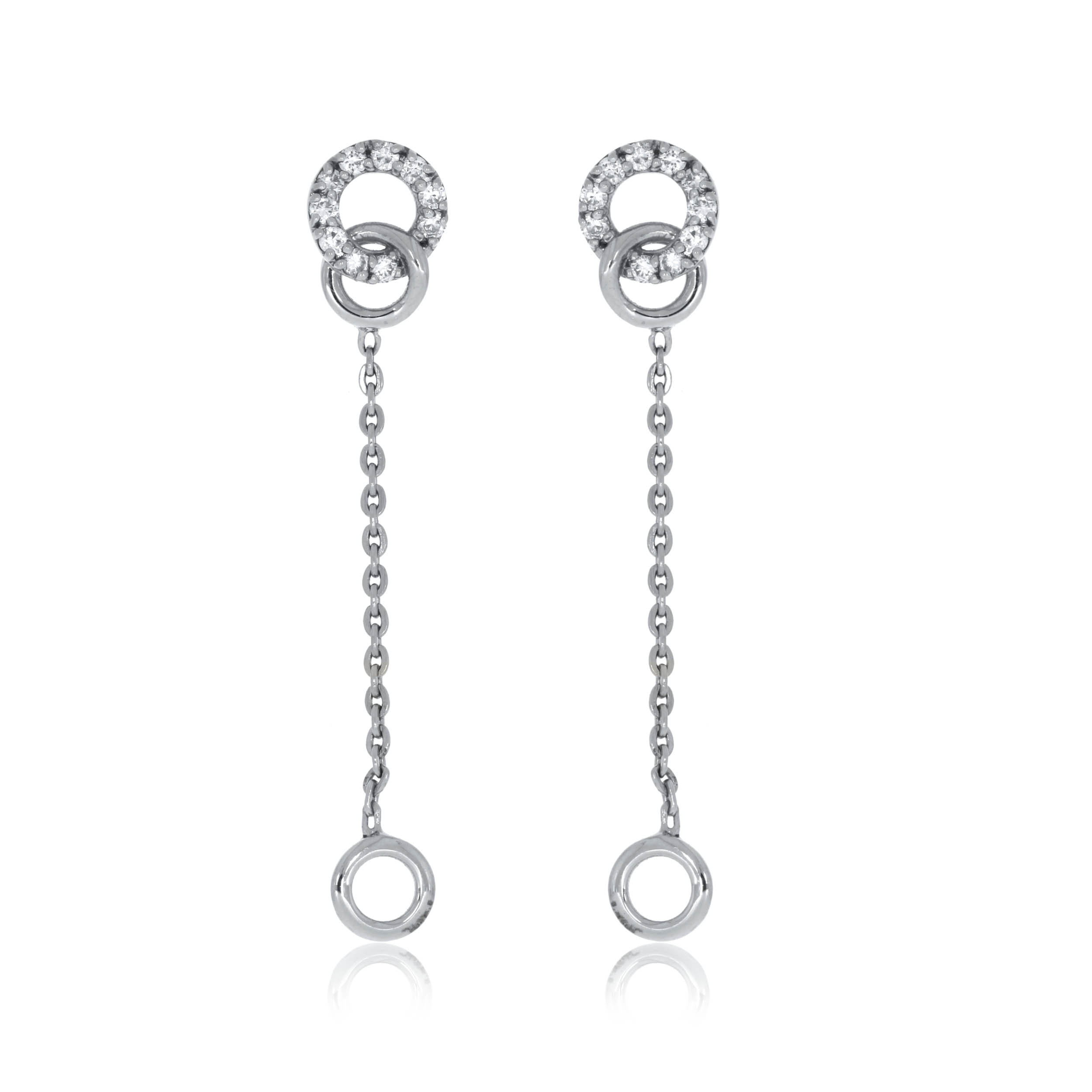 Circlet Chain Earrings - Senco Gold and Diamonds