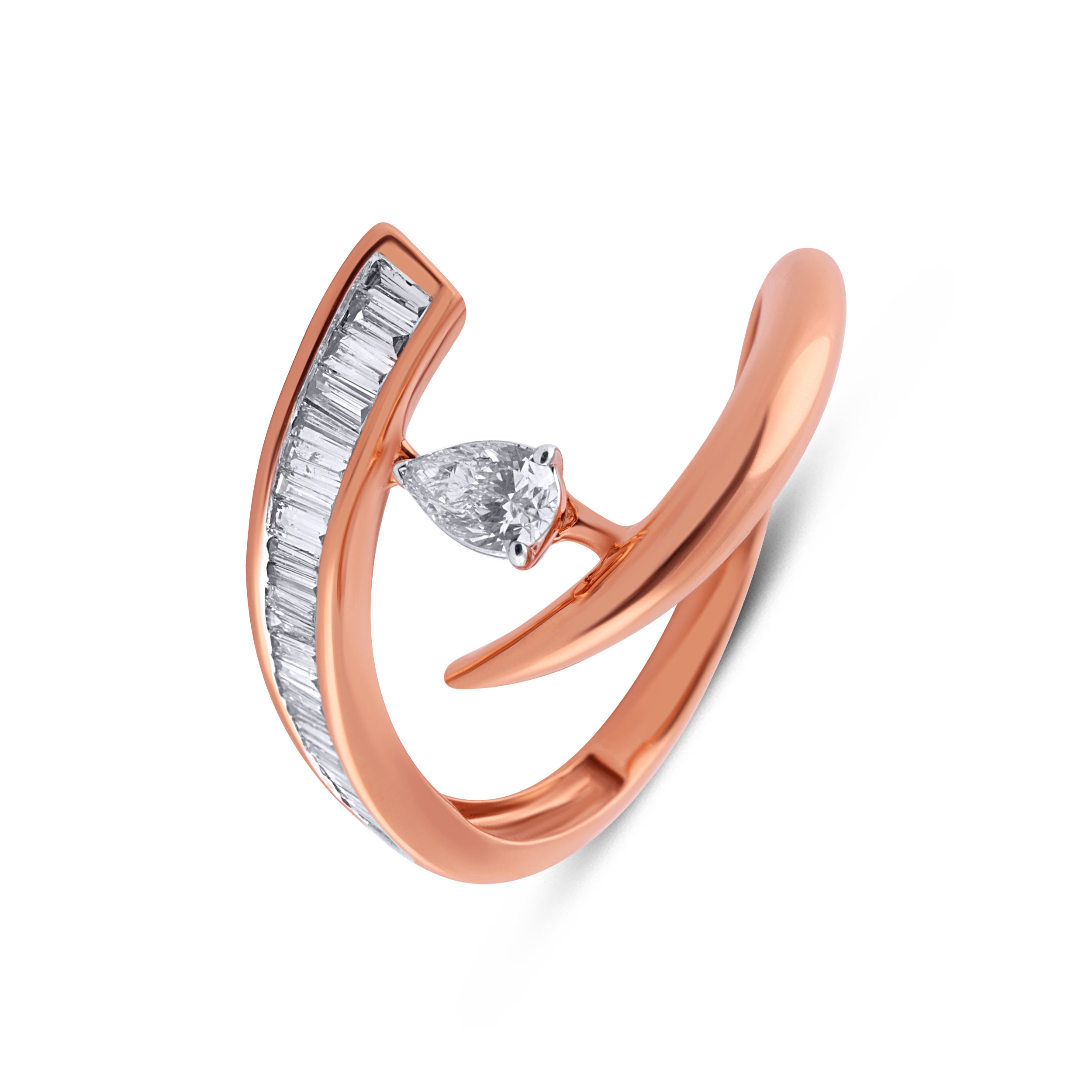 Rosé Glint Wrap Diamond Ring - Senco Gold and Diamonds