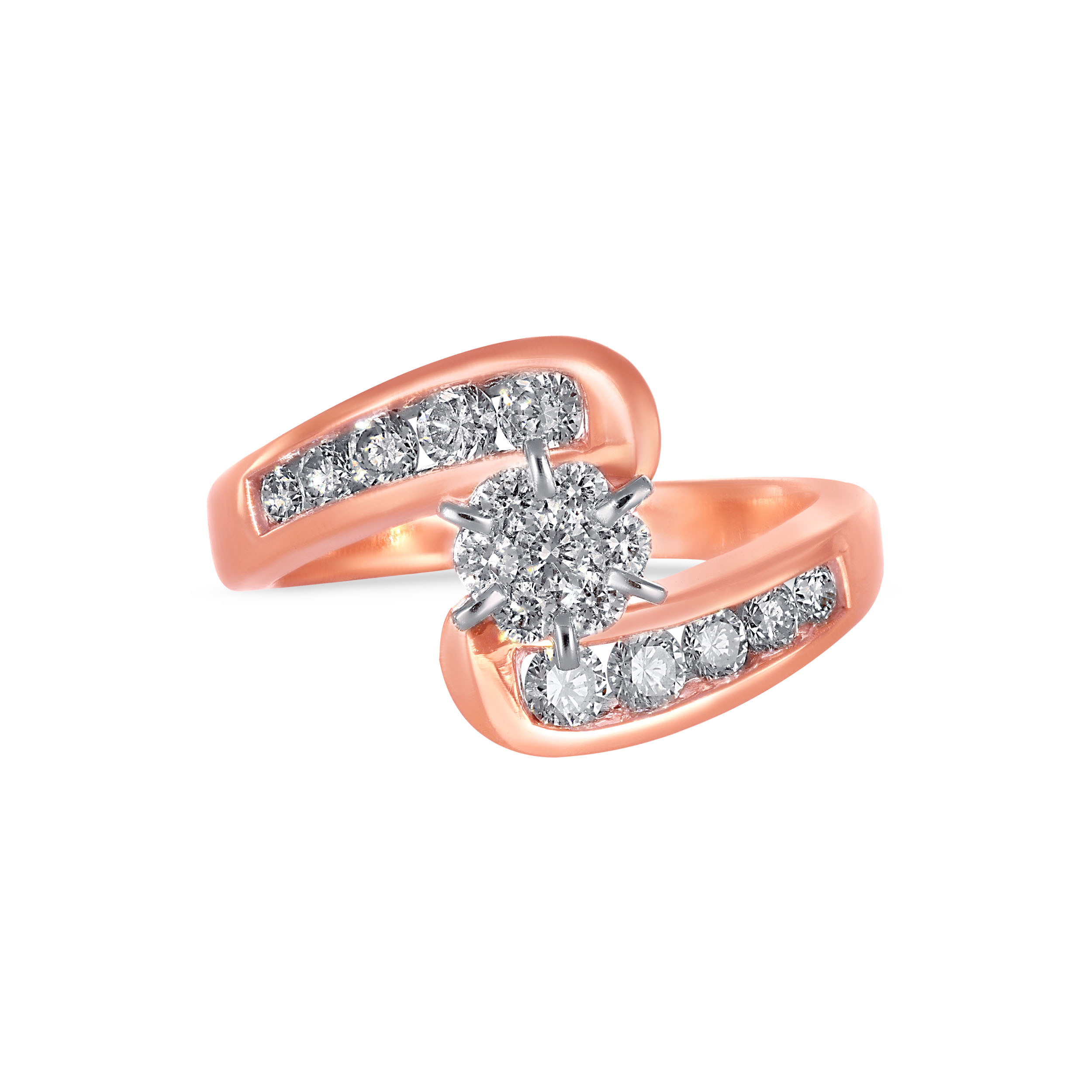 Resplendent Overlapping Diamond Ring - Senco Gold and Diamonds