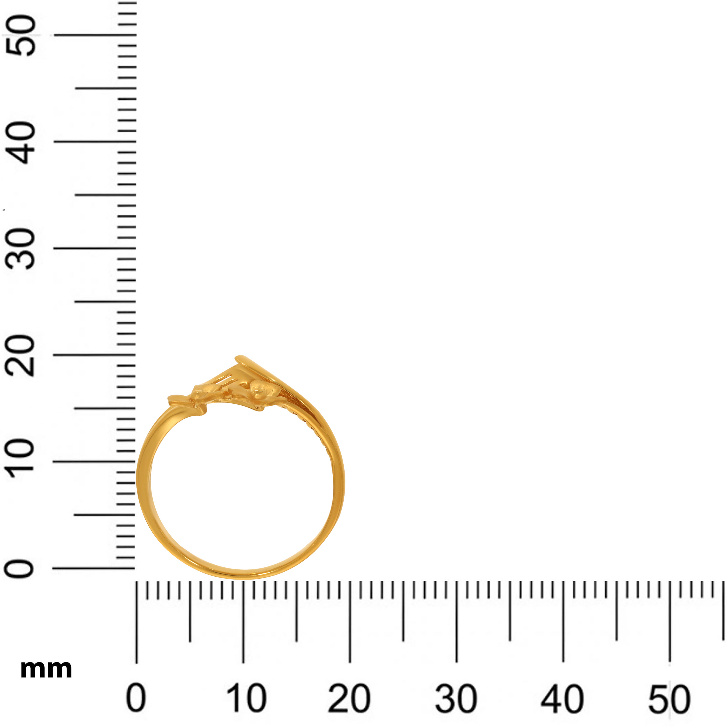 22K Yellow Gold Ring-GLR-D000133110 - Senco Gold and Diamonds