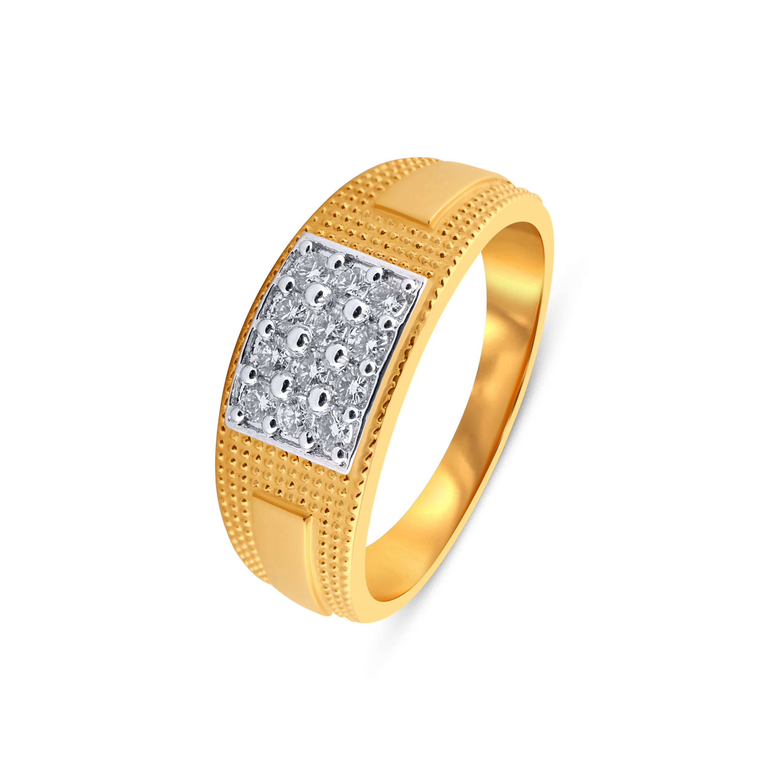 Luxor Geometric Statement Diamond Men's Ring - Senco Gold and Diamonds