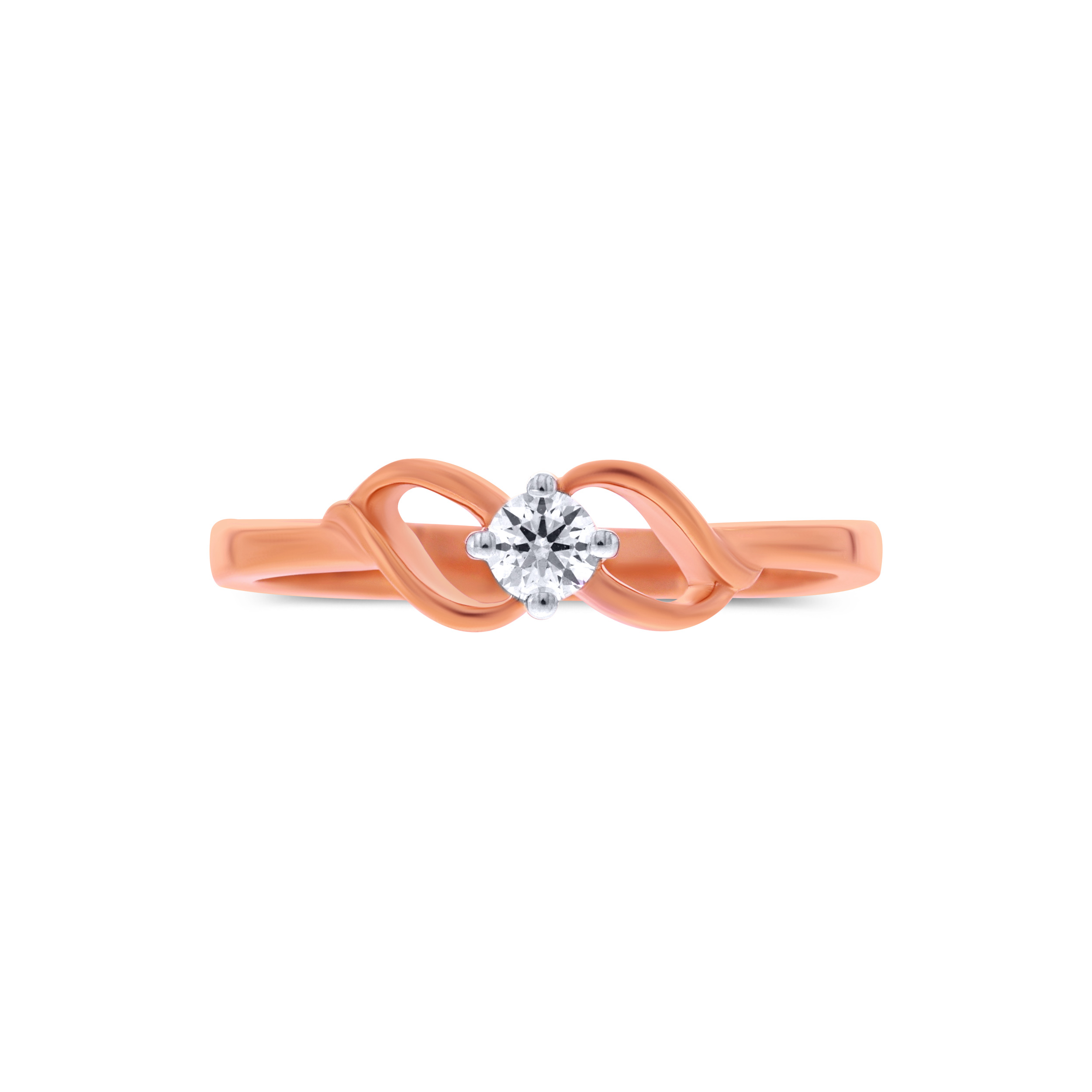 Infinity Bloom Solitaire Diamond Ring - Senco Gold and Diamonds
