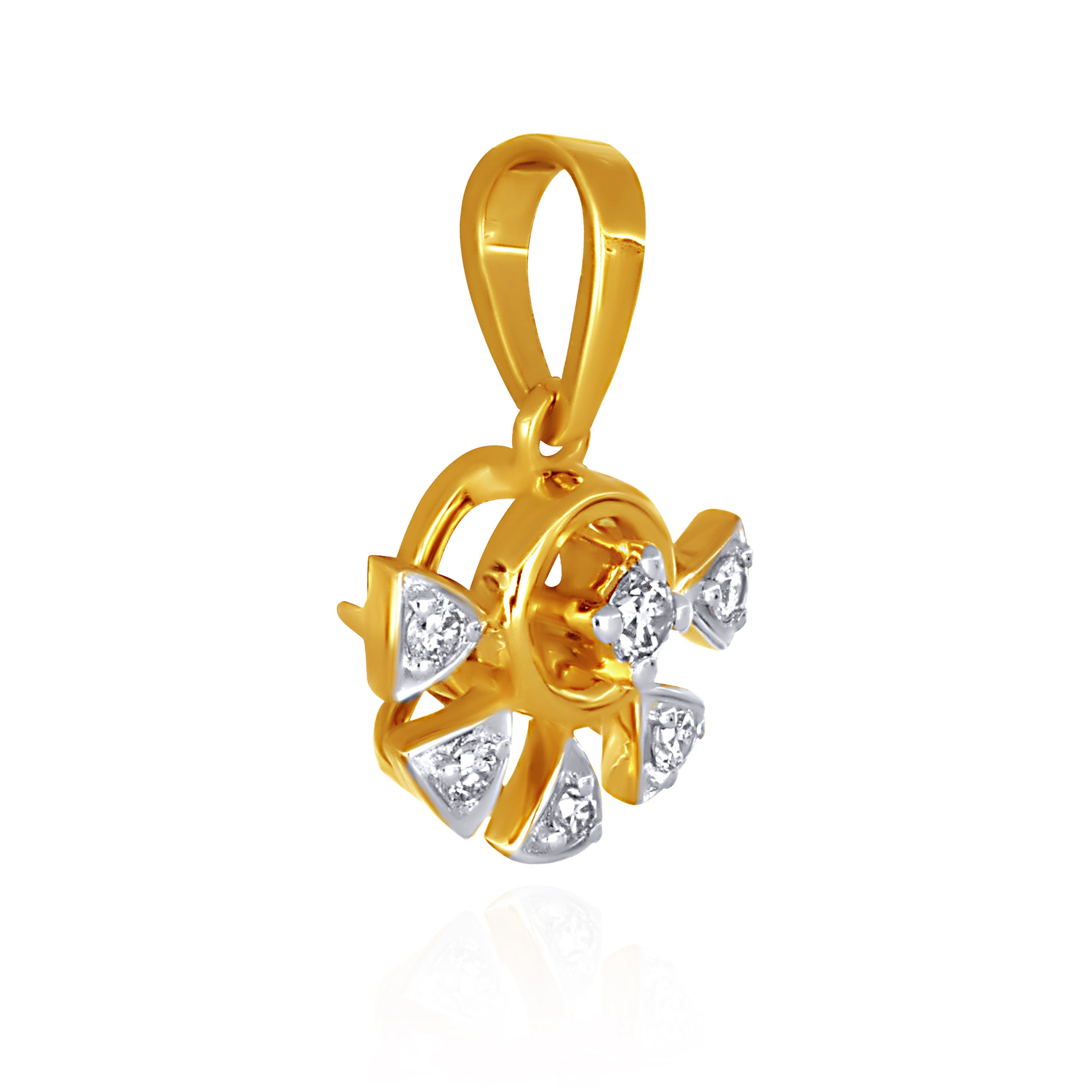 Dainty Floweret Diamond Pendant - Senco Gold and Diamonds