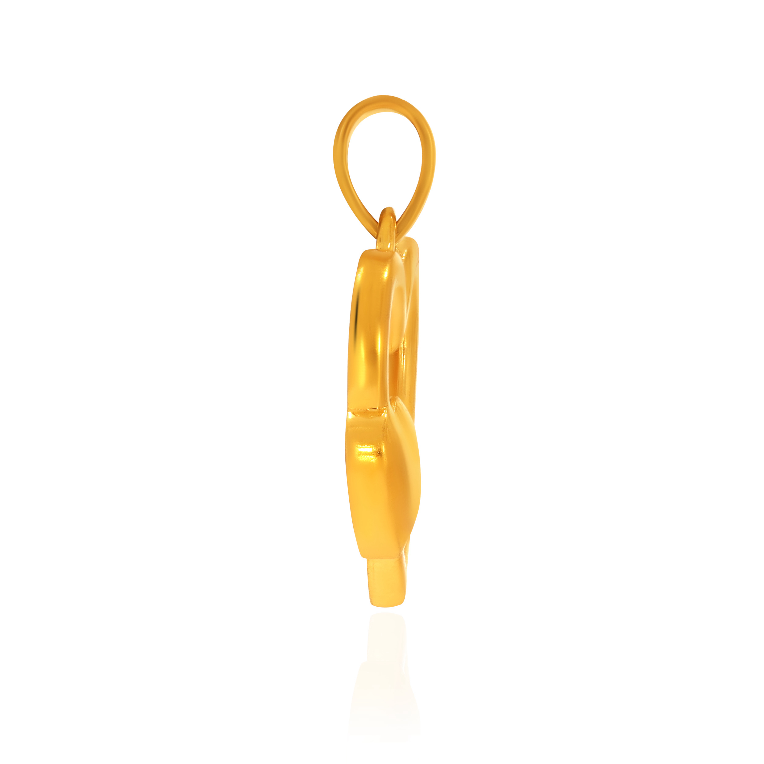 Heartfelt Duo Gold Pendant - Senco Gold and Diamonds