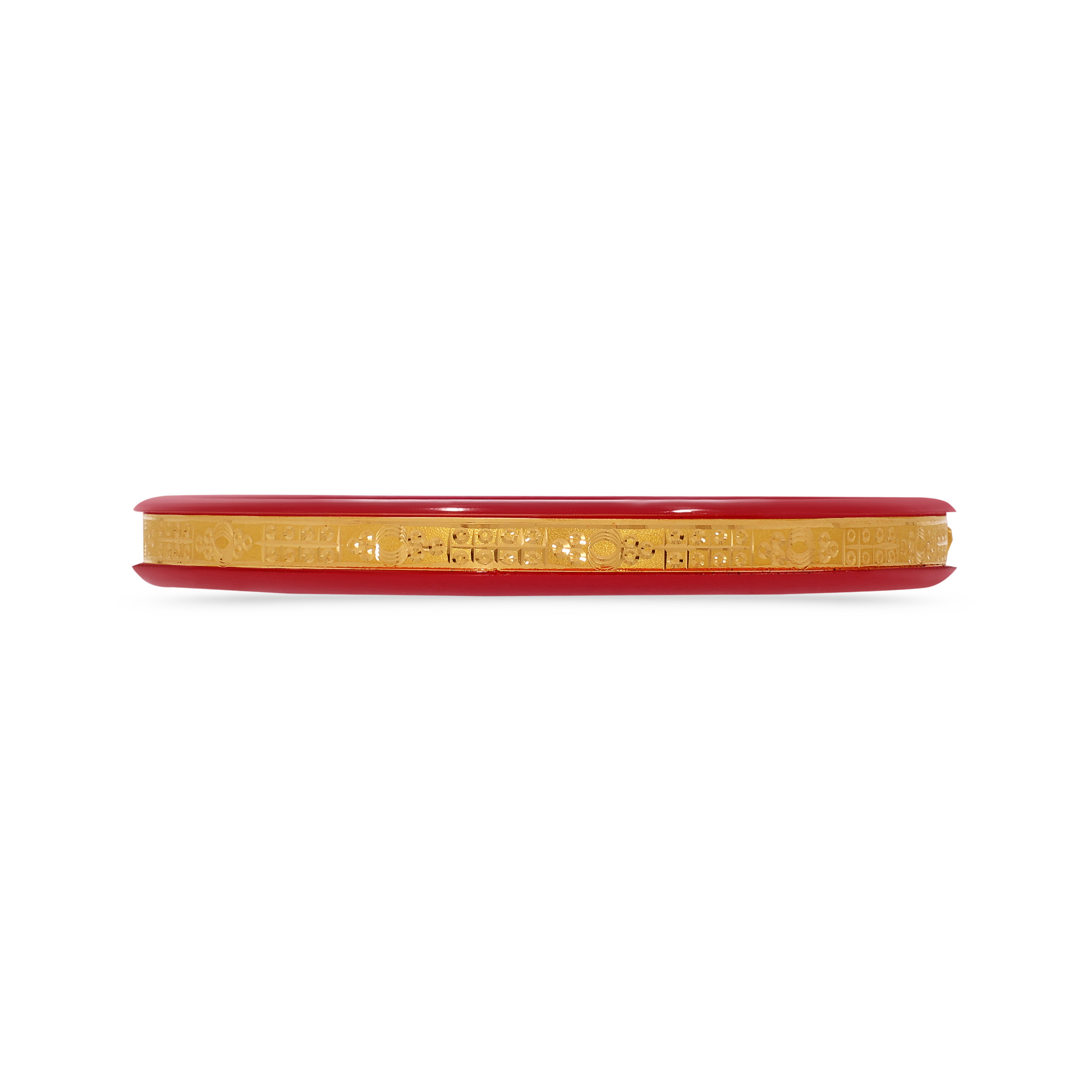 Harmonious Marital Heritage Channel Gold Pola Bangle - Senco Gold and Diamonds