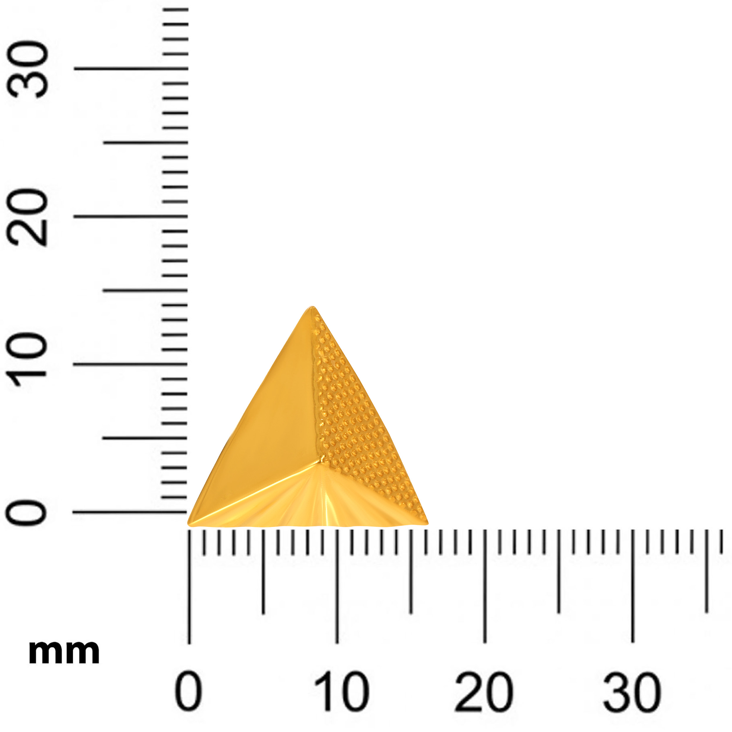 Triad Form Gold Studs - Senco Gold and Diamonds