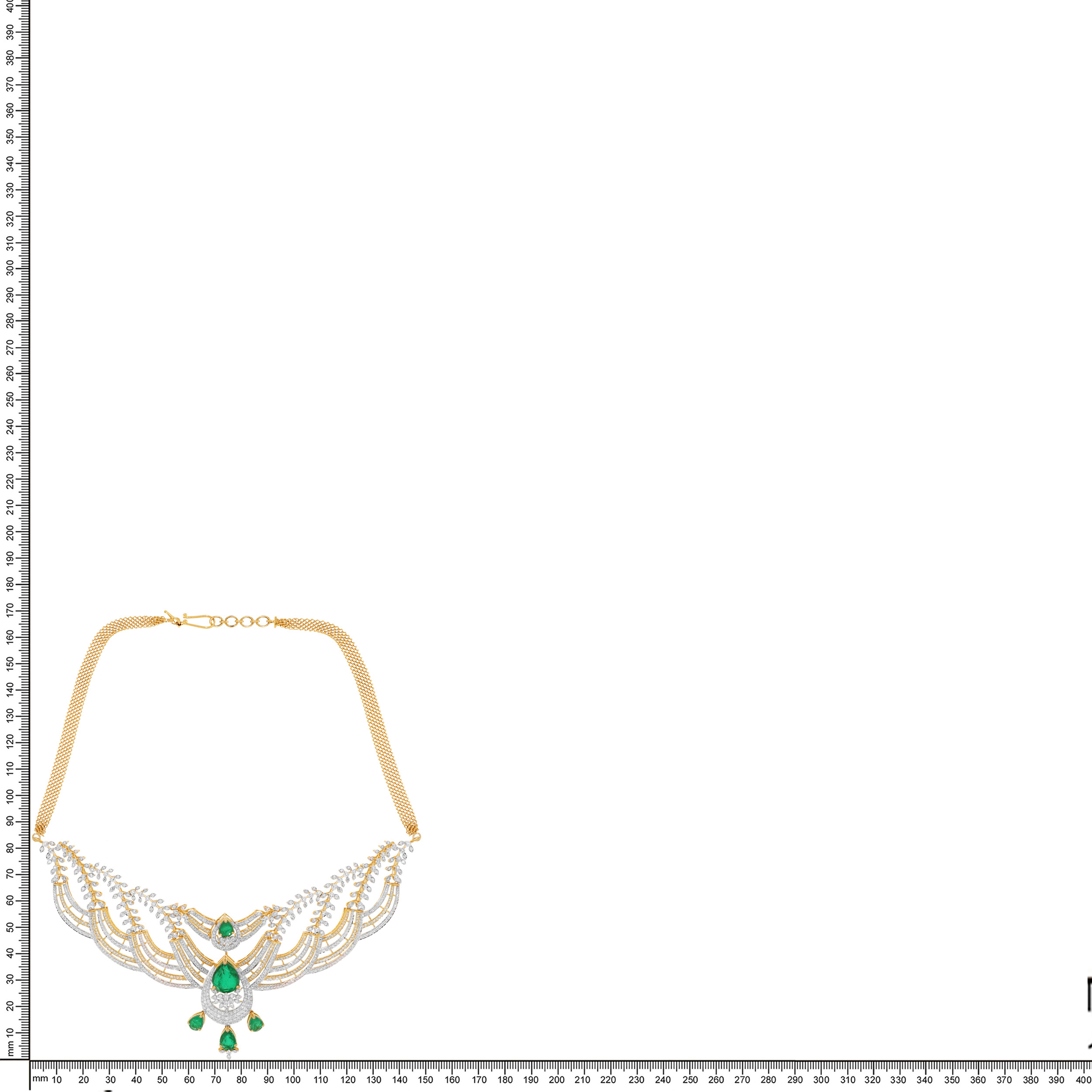 14K Yellow Gold Diamond Necklace-DGN-D000792501 - Senco Gold and Diamonds