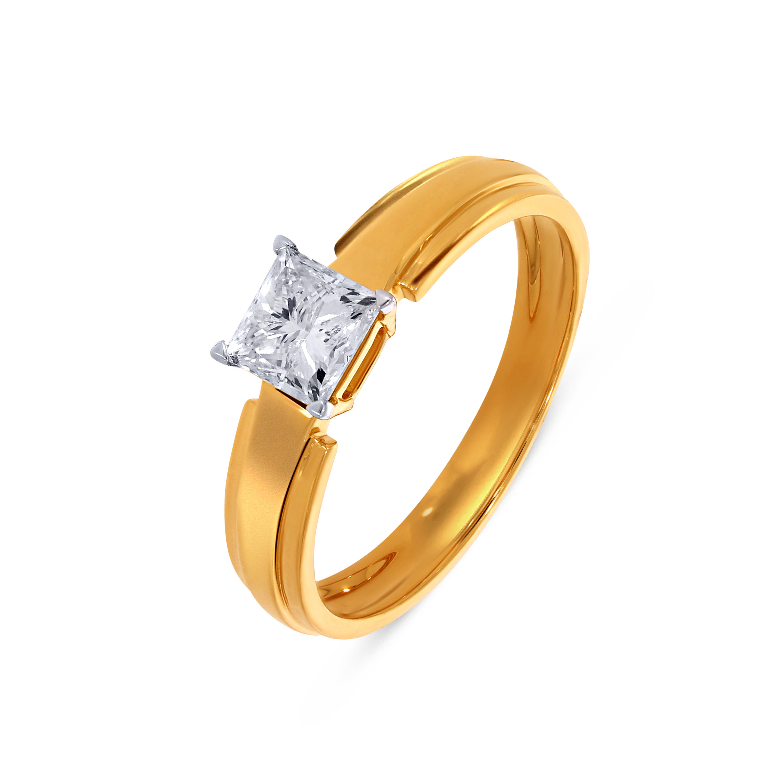 18K Yellow Gold Men Solitaire Ring-DGR-D000769994 - Senco Gold and Diamonds