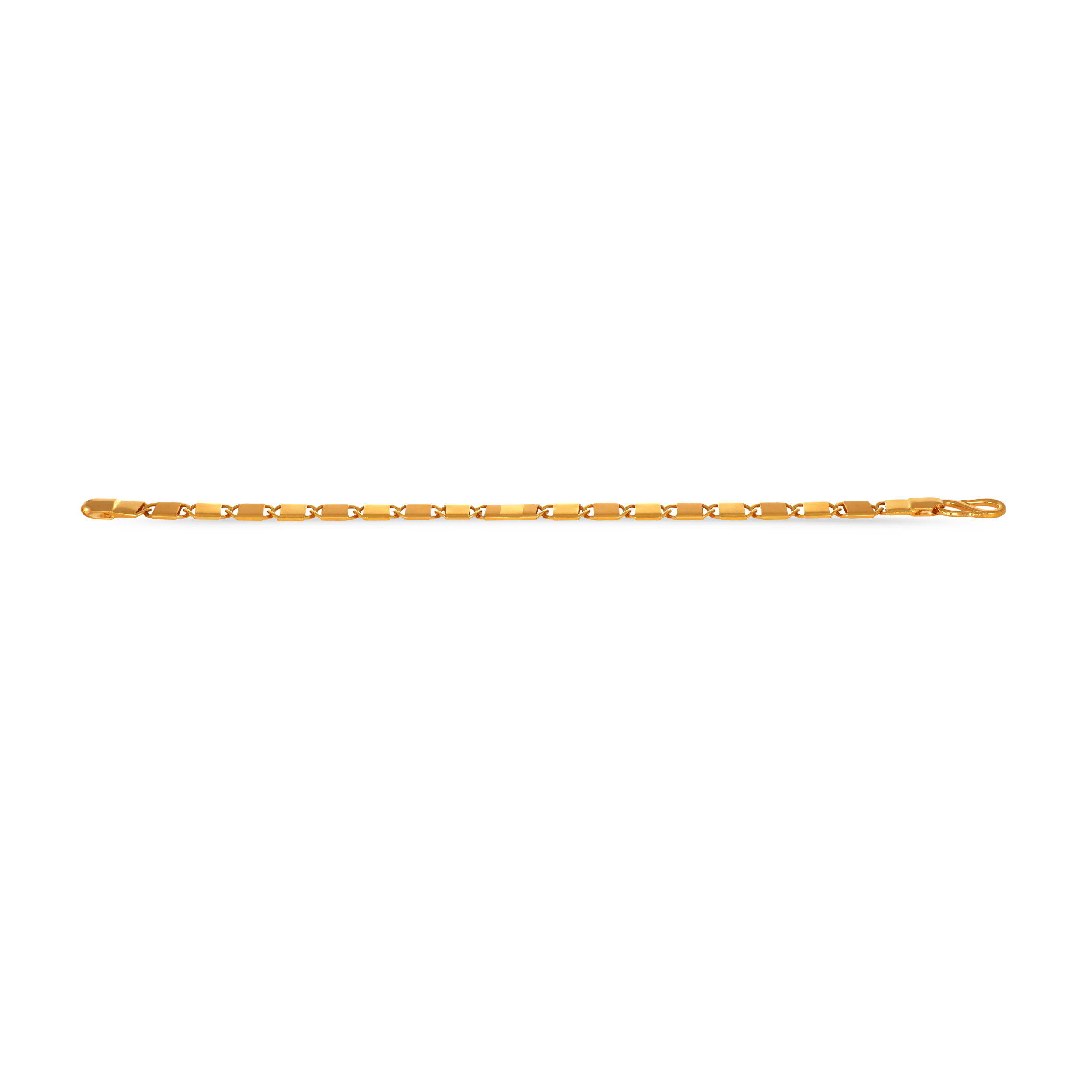 Suave Geomteric Links Men's Gold Wristlet - Senco Gold and Diamonds