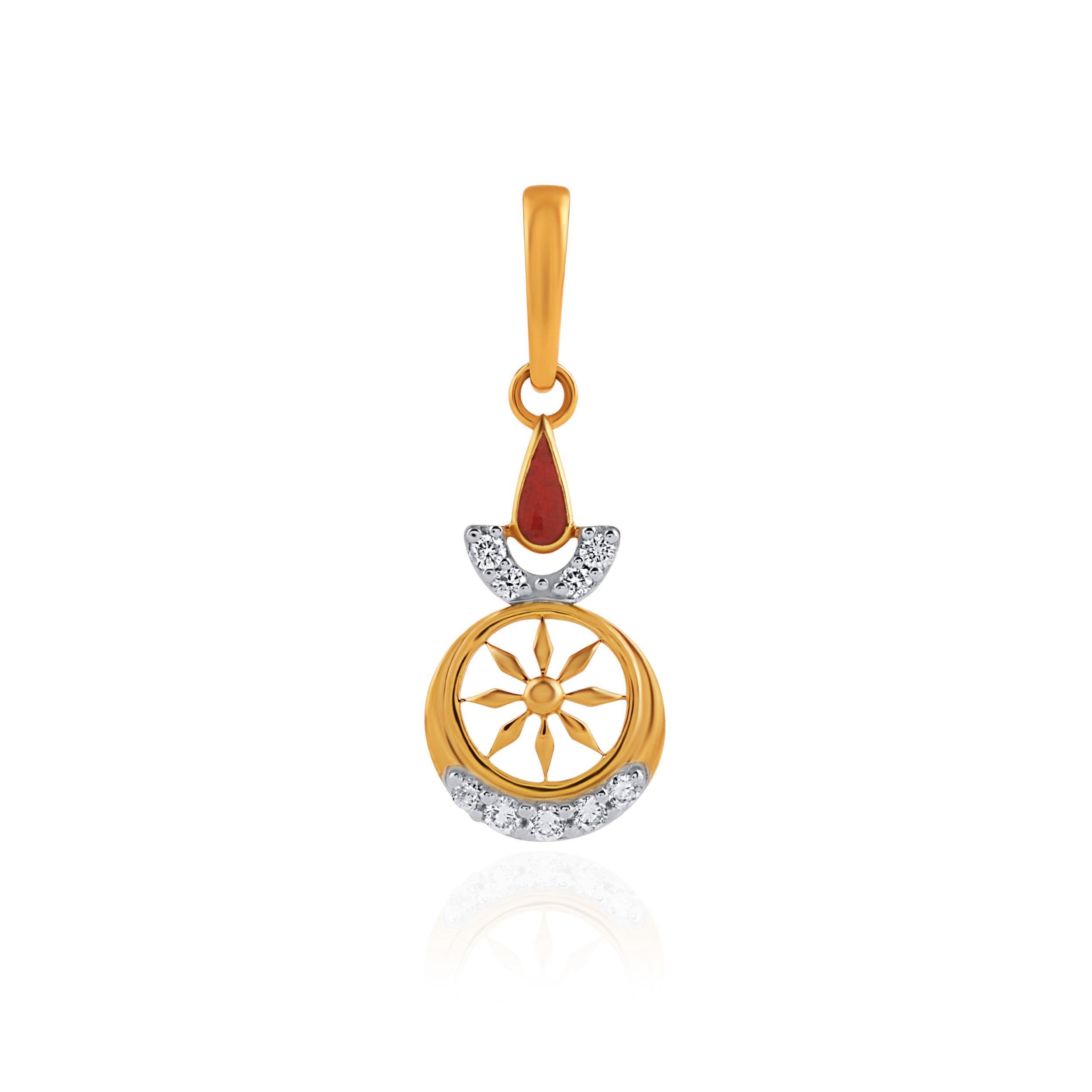 Aura of Light Sun Diamond Pendant - Senco Gold and Diamonds