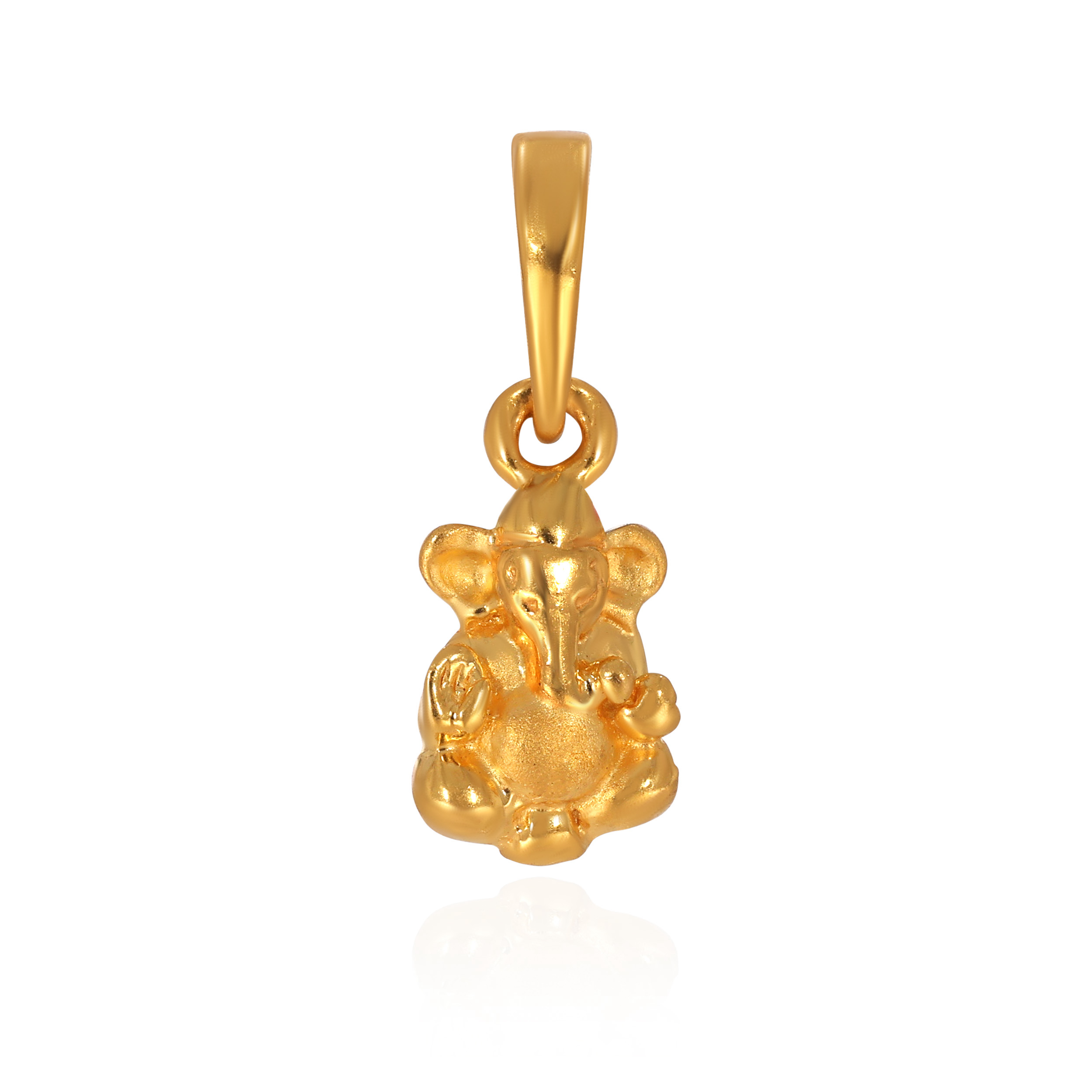 Eternal Vighnaharta Gold Pendant - Senco Gold and Diamonds