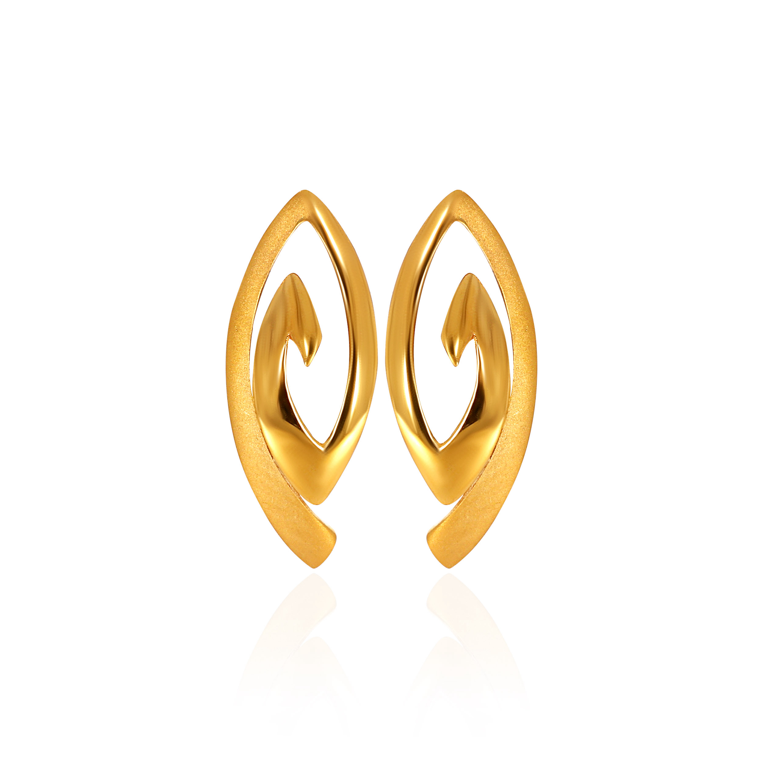 22K Yellow Gold Gold Studs Earrings-GP-SAD0004056 - Senco Gold and Diamonds
