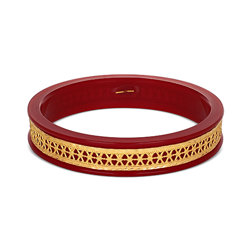 Sacred Ties Gold Pola Bangle - Senco Gold and Diamonds