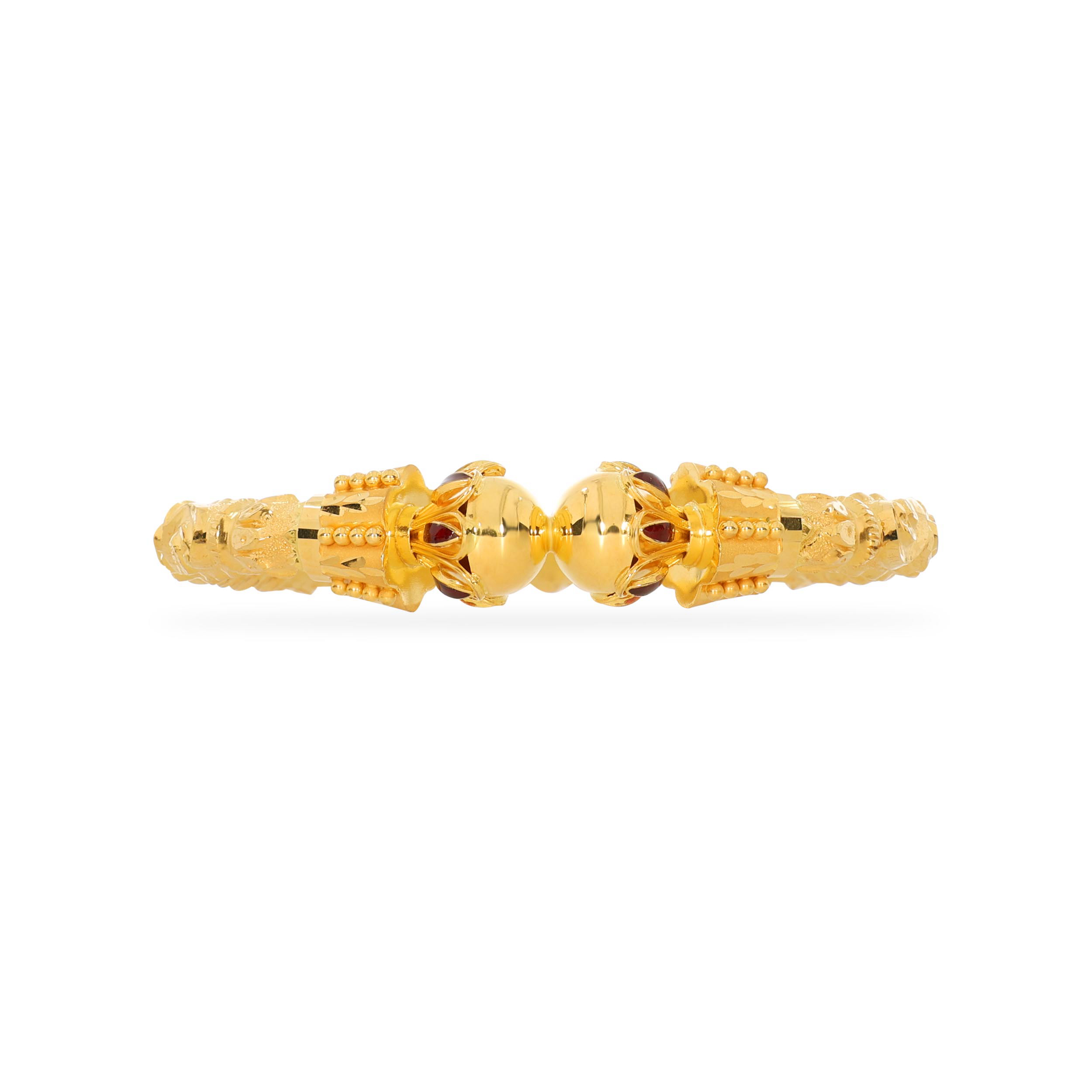 Traditional Allure Gold Mukh Bangle - Senco Gold and Diamonds