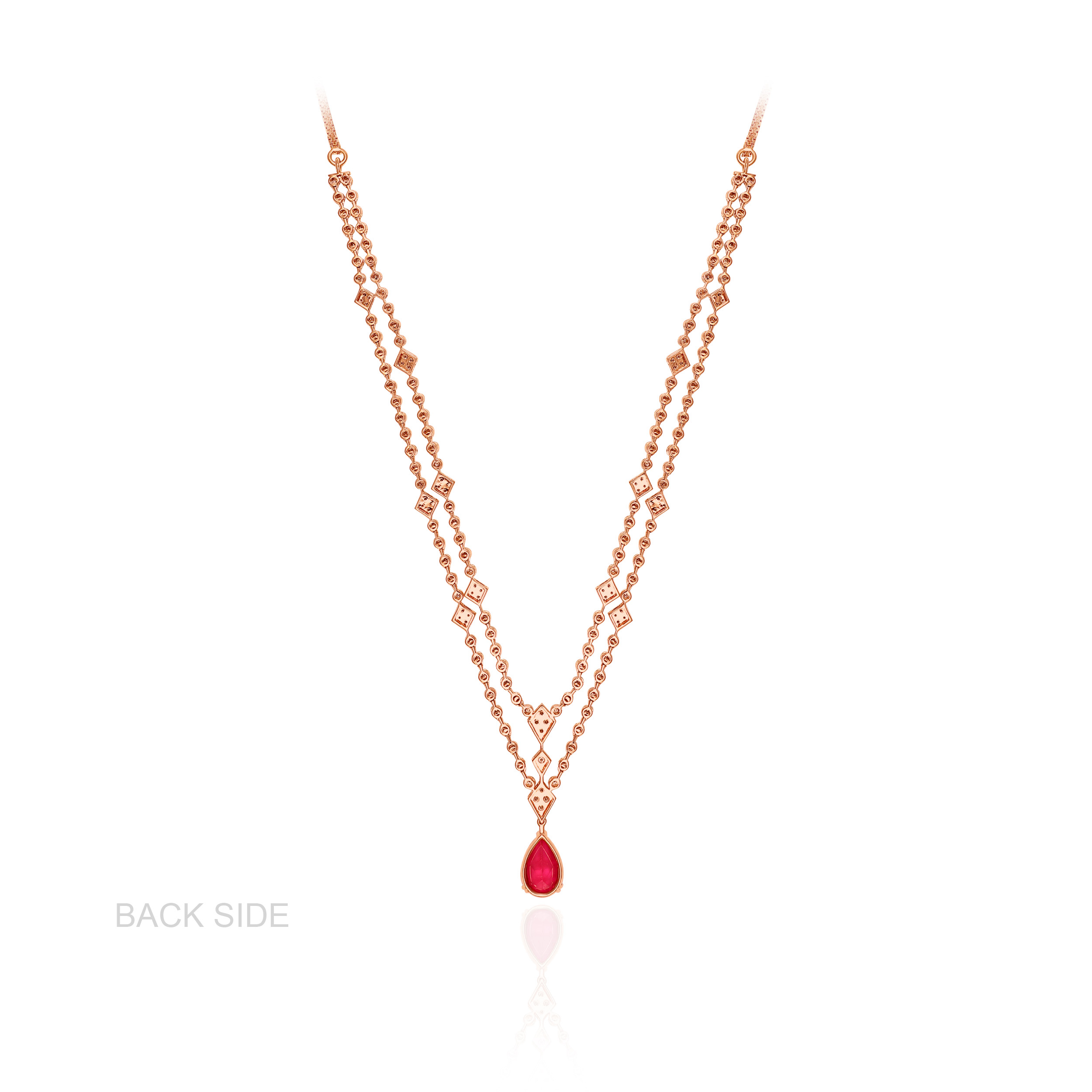Scarlet Elegance Diamond Gold Necklace - Senco Gold and Diamonds