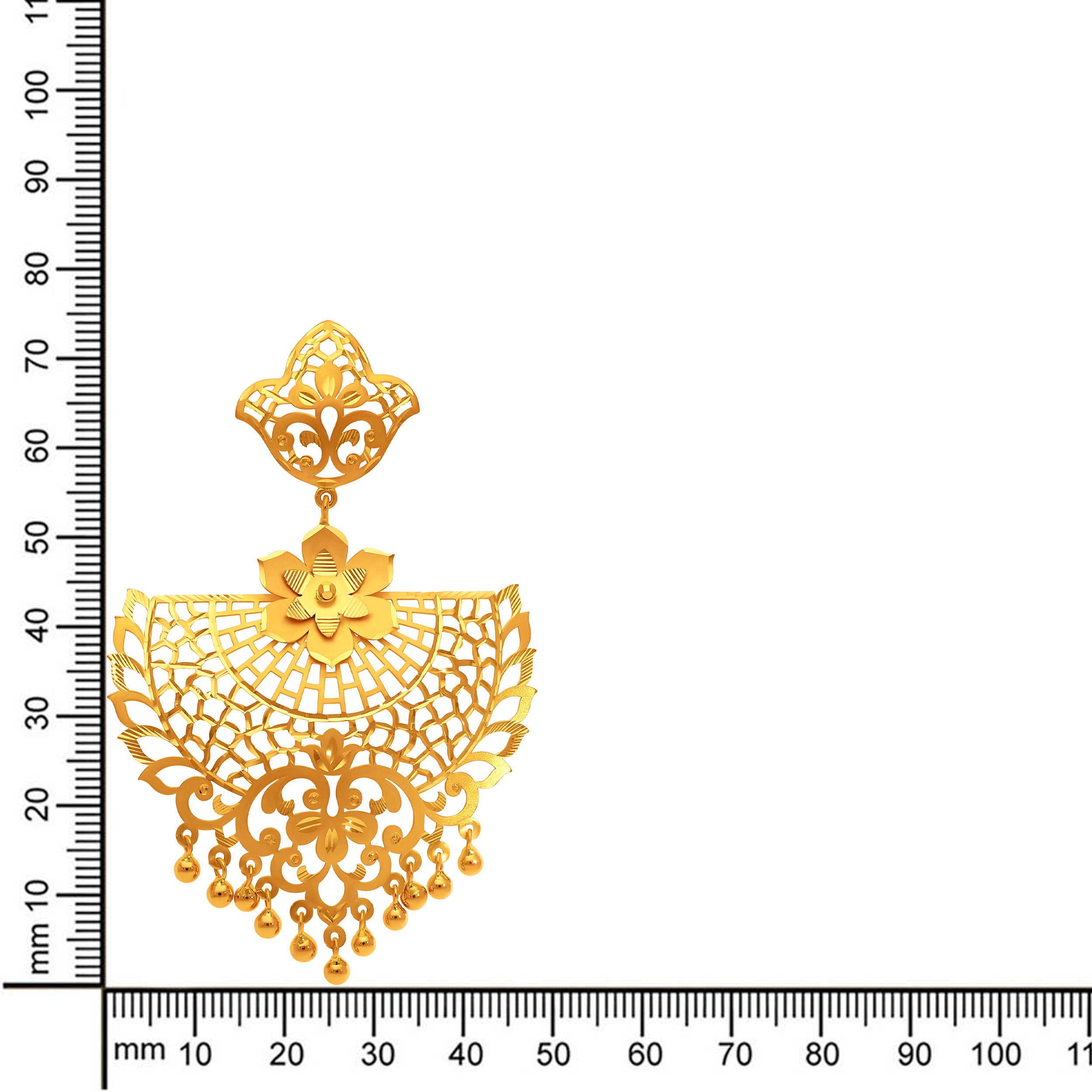 Enchanted Bloom Laser-Cut Gold Earrings - Senco Gold and Diamonds