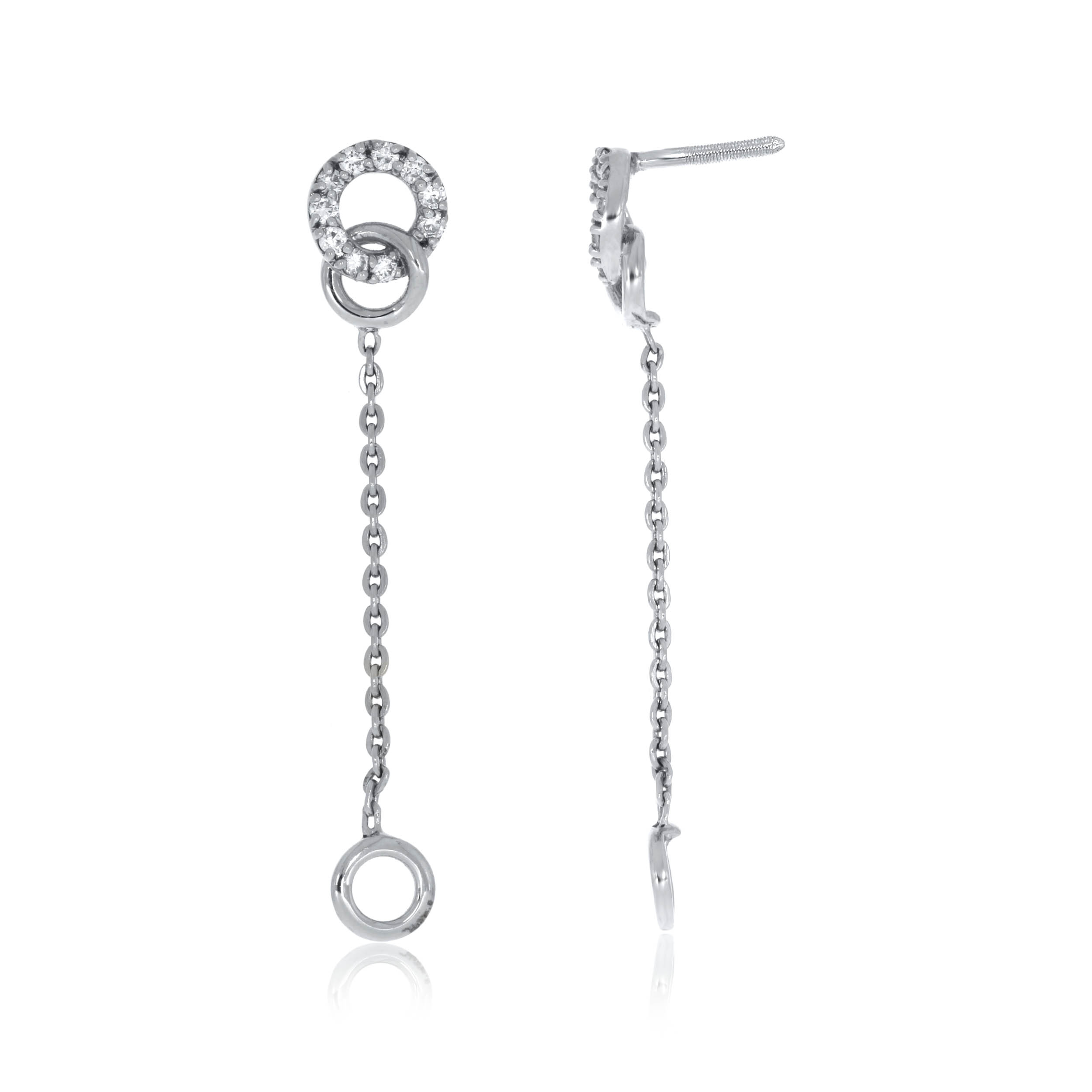 Circlet Chain Earrings - Senco Gold and Diamonds