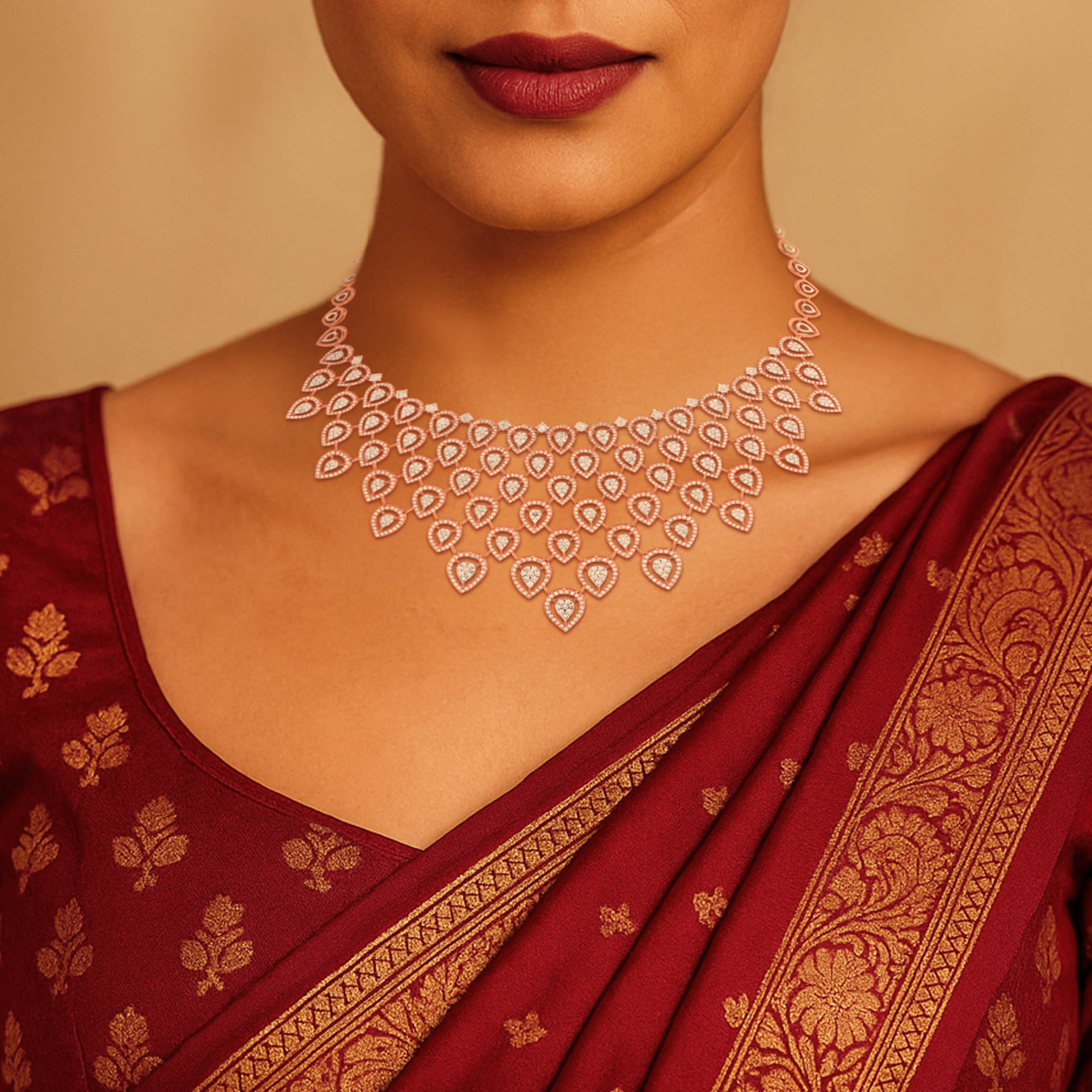 Lace of Light Diamond Necklace - Senco Gold and Diamonds