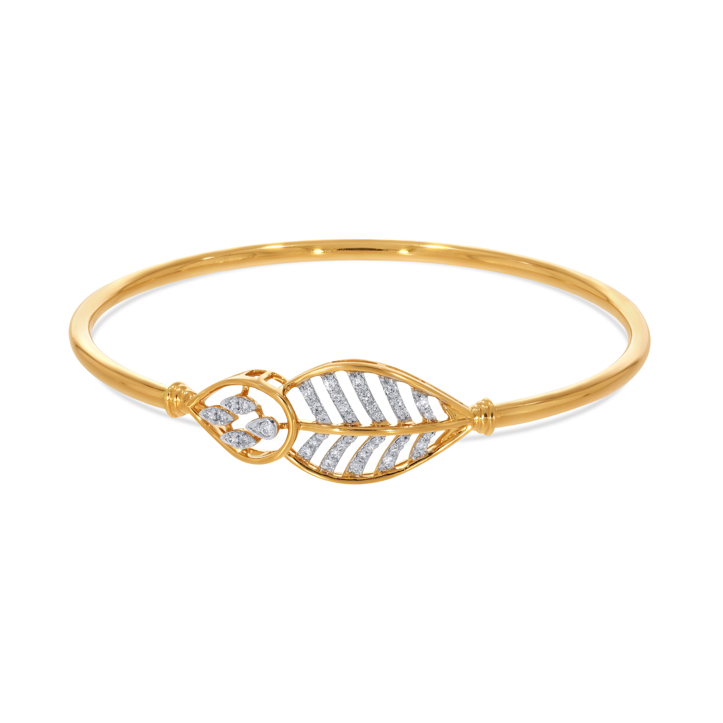 Whispering Leaves Diamond Noa Bangle - Senco Gold and Diamonds