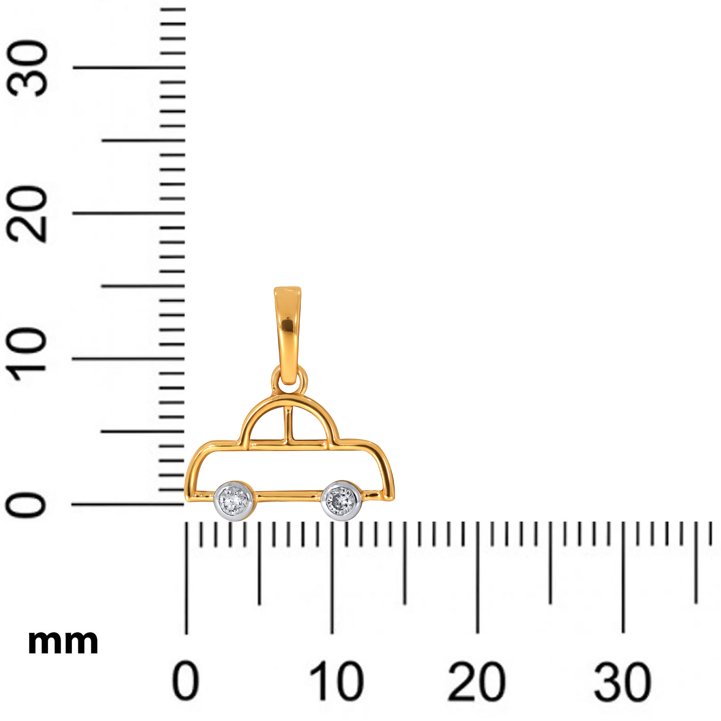 14K Yellow Gold Kids Diamond Pendant-DPN-D000790388 - Senco Gold and Diamonds