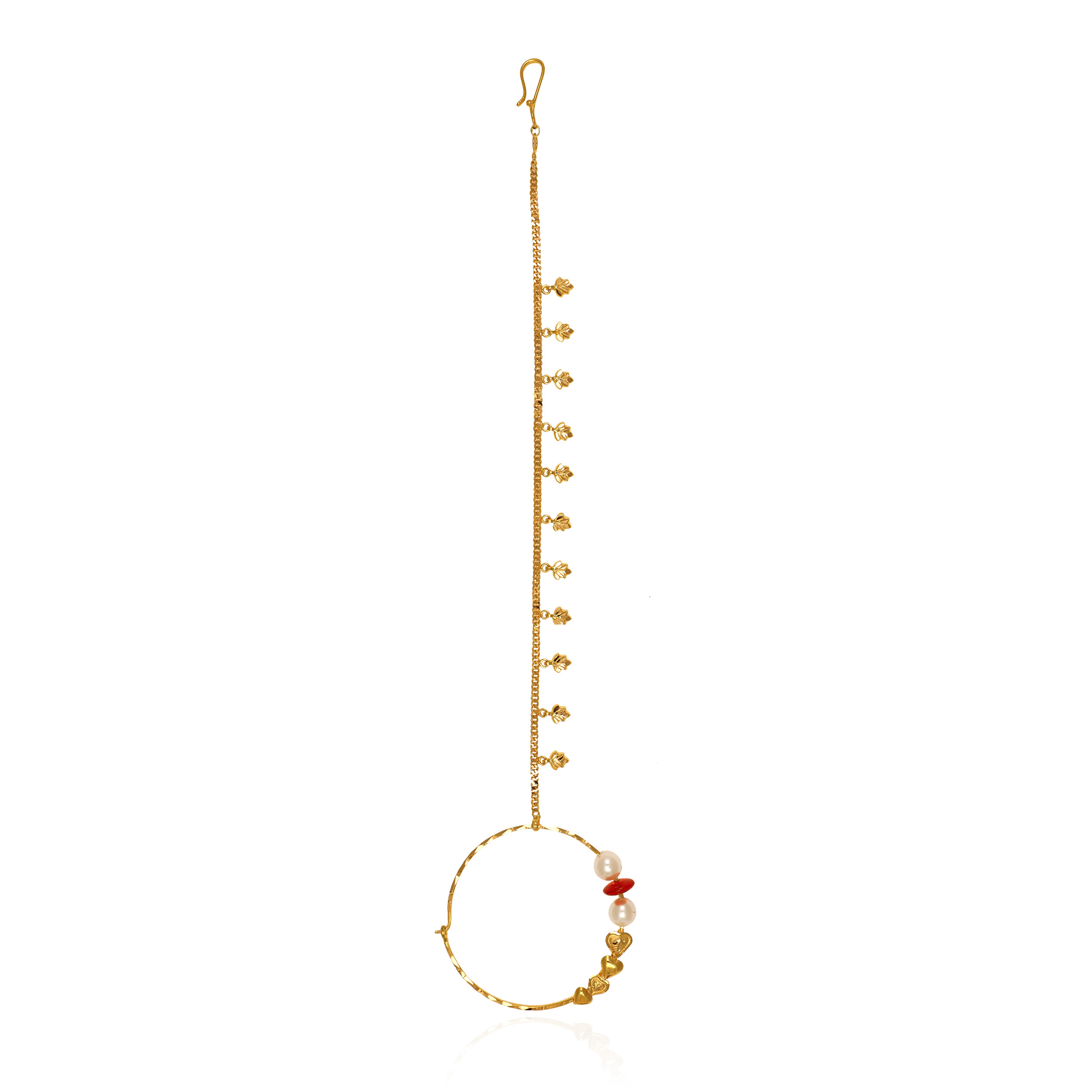 22K Yellow Gold Nath-GNT-D0007539056 - Senco Gold and Diamonds