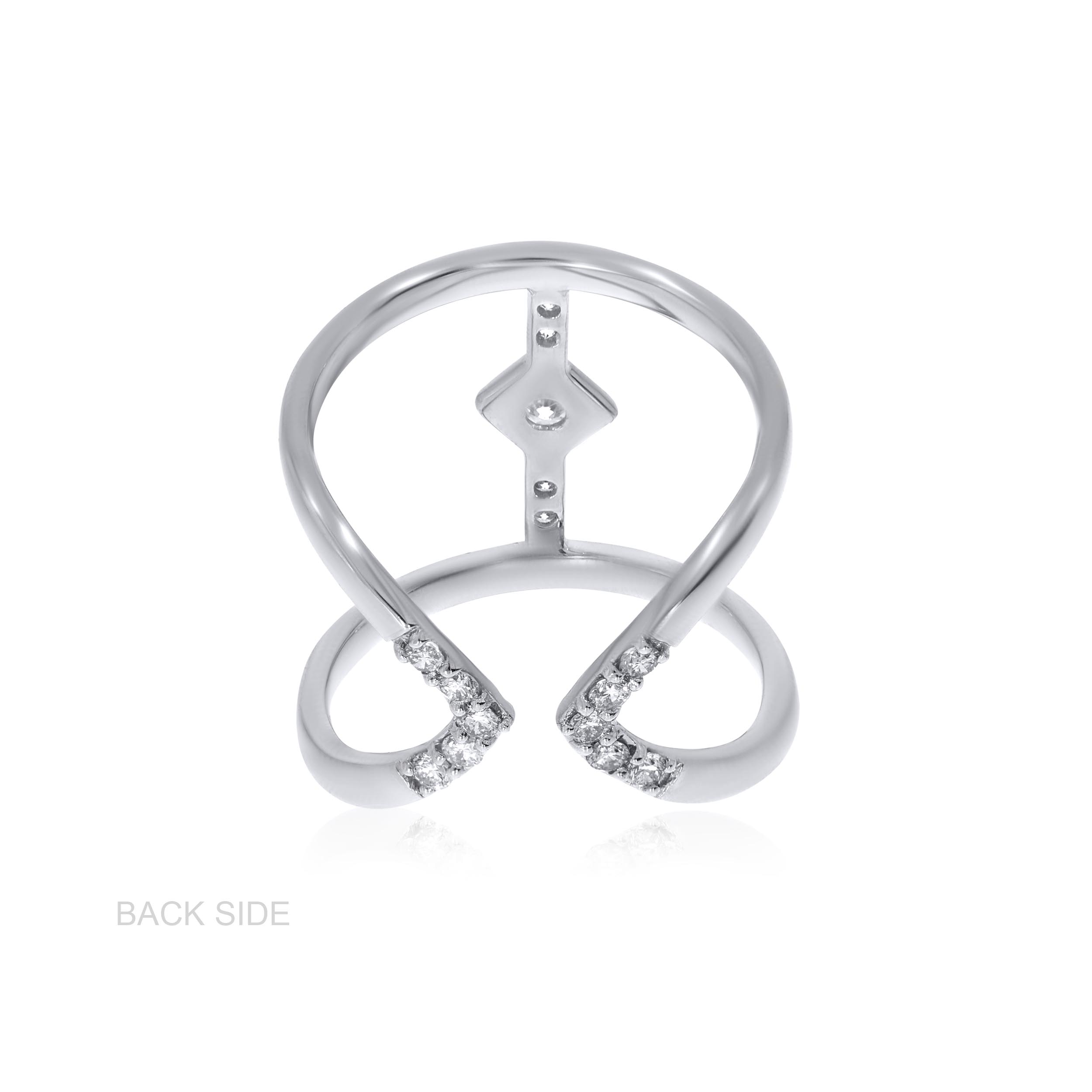 Connective Cube Platinum Ring - Senco Gold and Diamonds