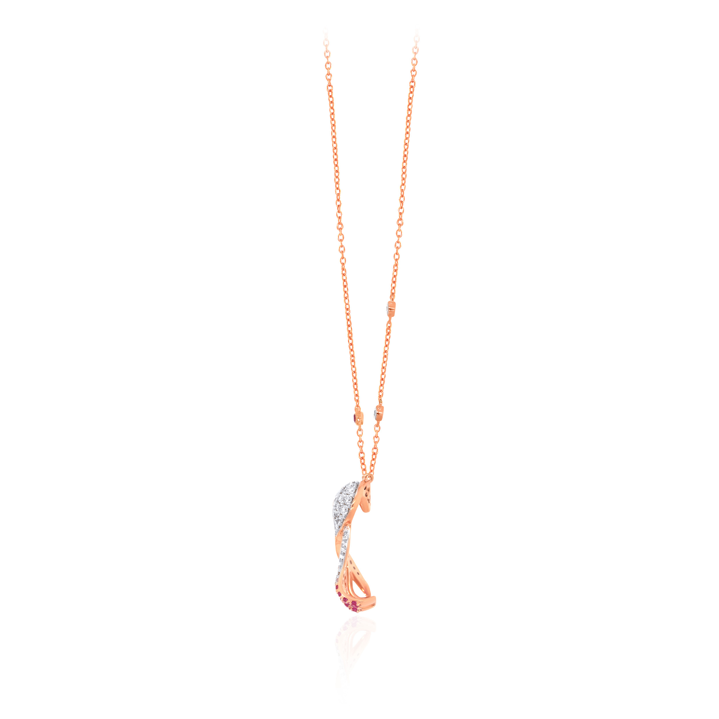 Mystical Ombré Diamond Chain Pendant - Senco Gold and Diamonds