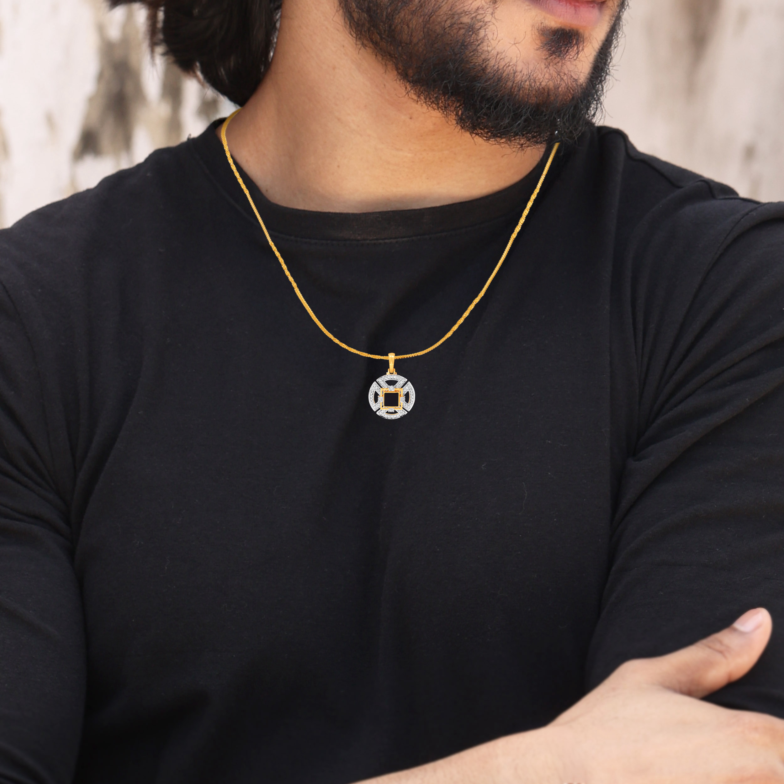 Power And Elegance Men's Diamond Pendant - Senco Gold and Diamonds