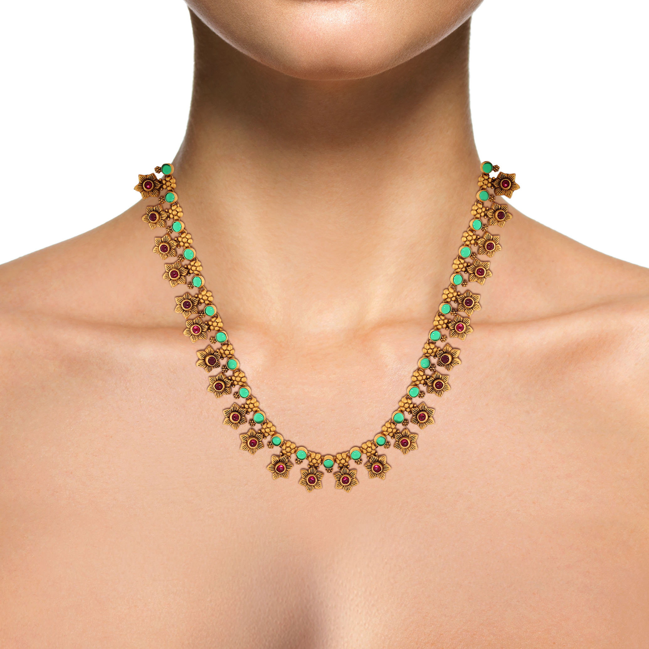 22K Yellow Gold Necklace-GN-D000782865 - Senco Gold and Diamonds