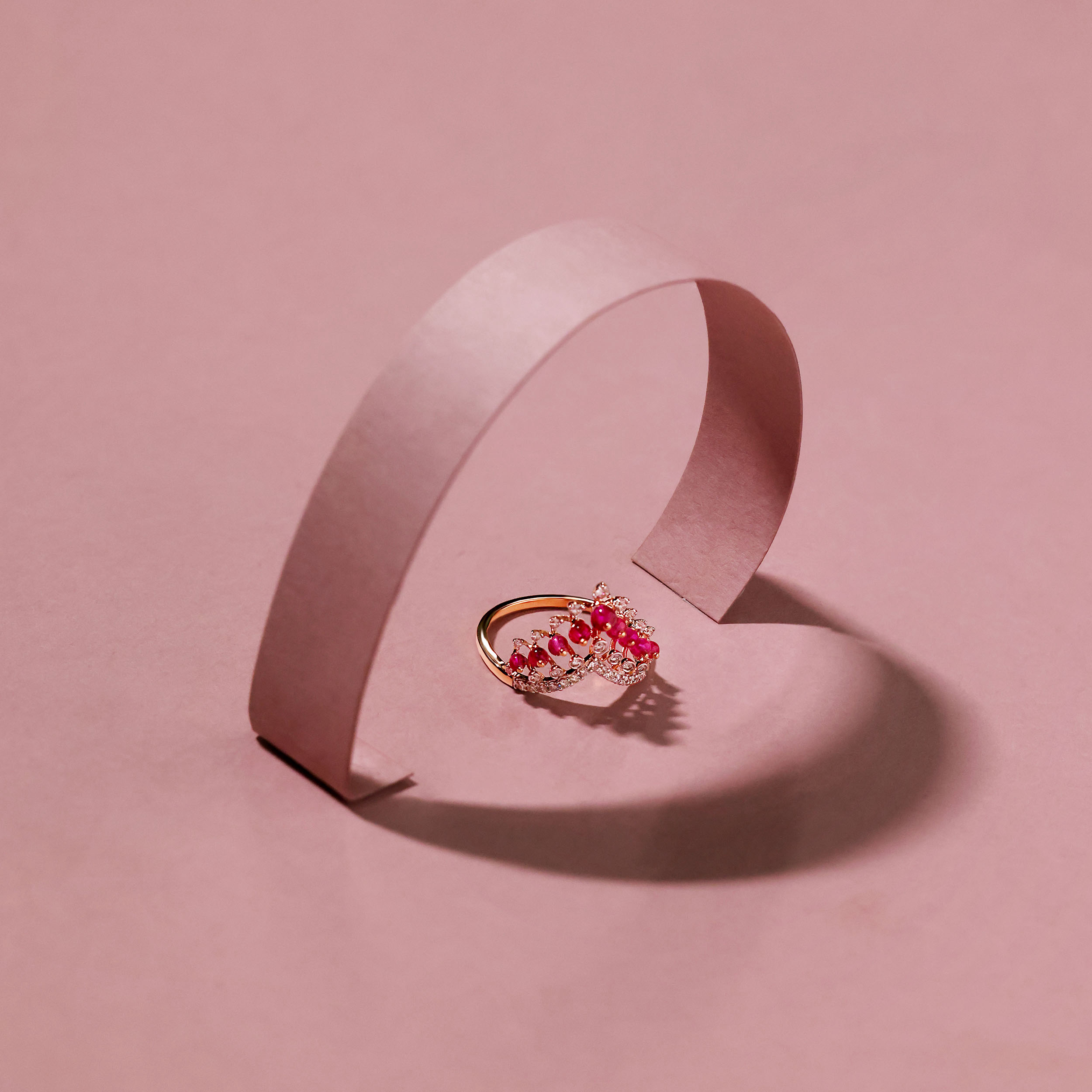 Blossoming Heart Diamond Ring - Senco Gold and Diamonds
