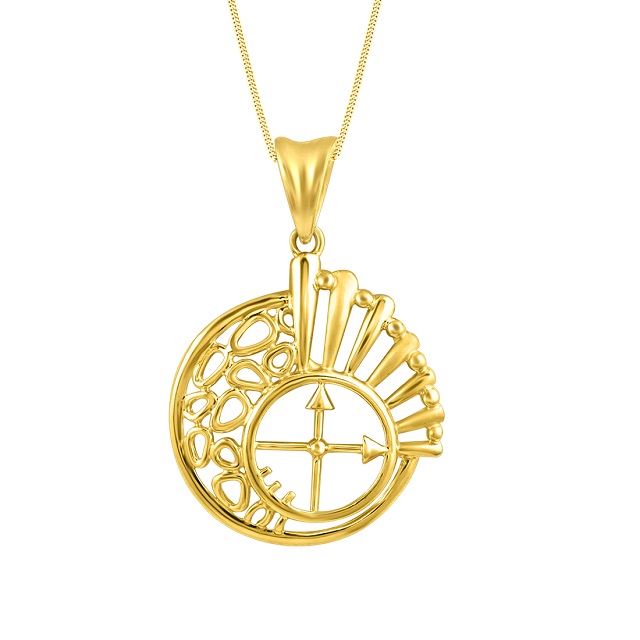 Regal Moment Gold Pendant - Senco Gold and Diamonds