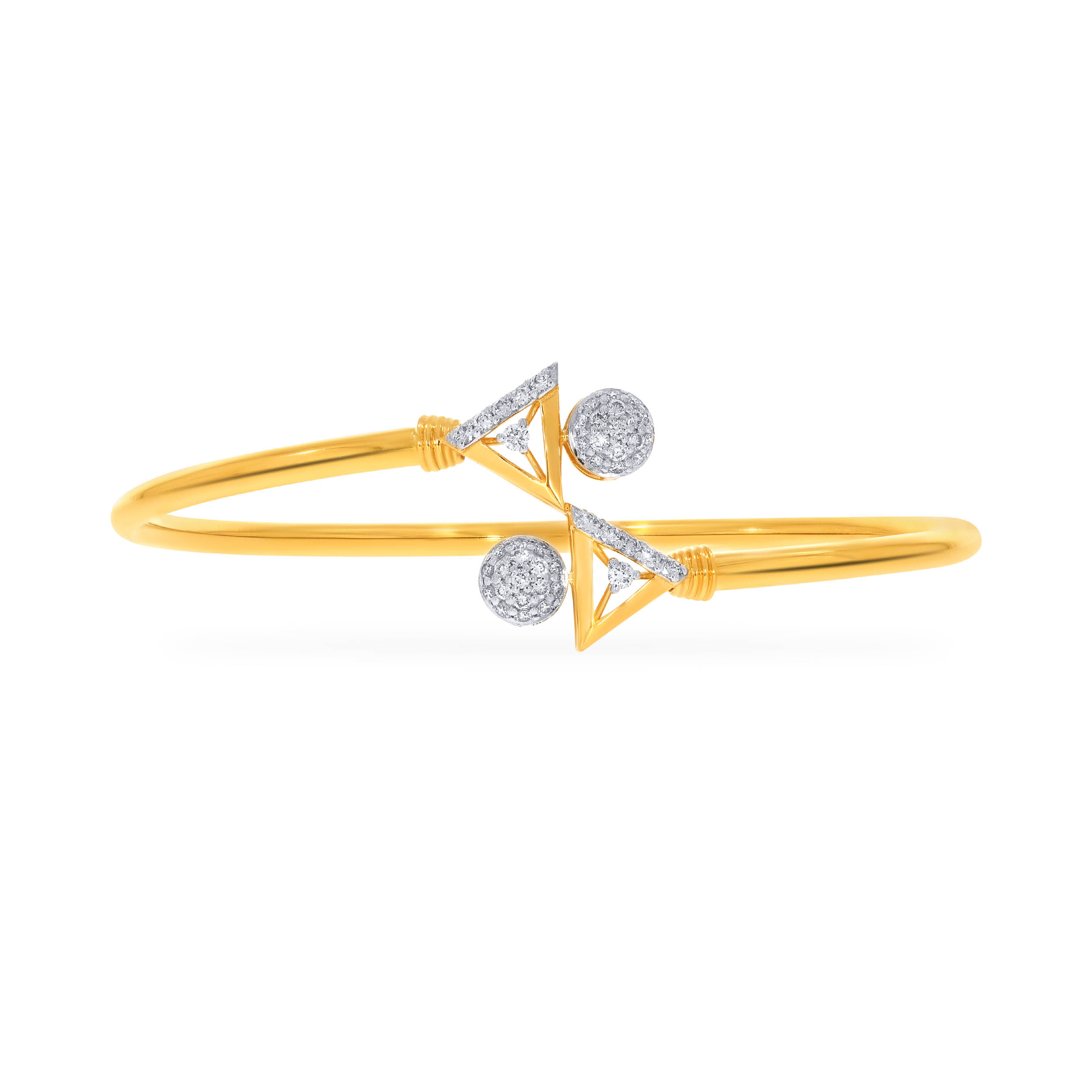 Warli Duo Diamond Noa Bangle - Senco Gold and Diamonds