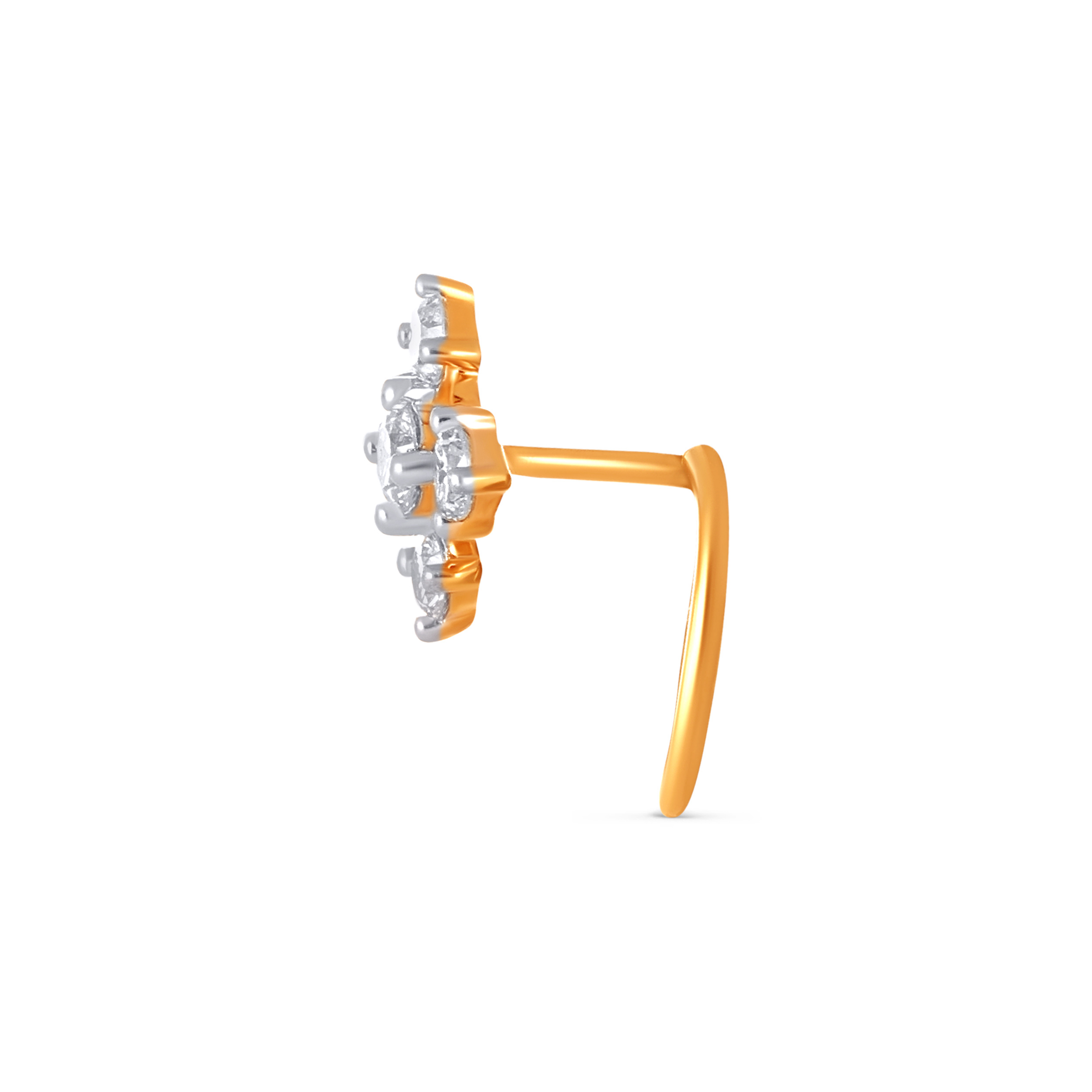 Nova Cluster Diamond Nose Pin - Senco Gold and Diamonds