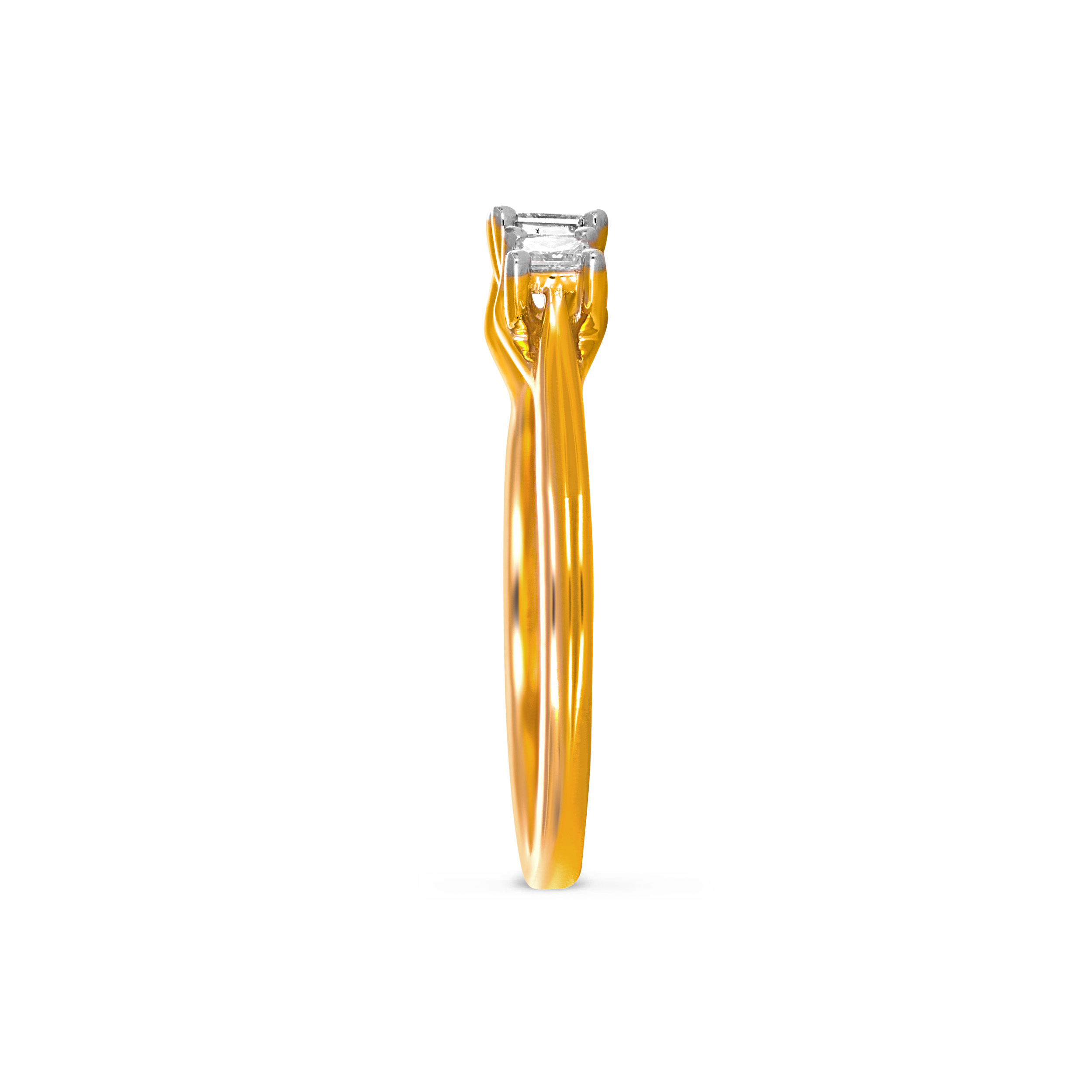 Faceted Fantasy Diamond Ring - Senco Gold and Diamonds