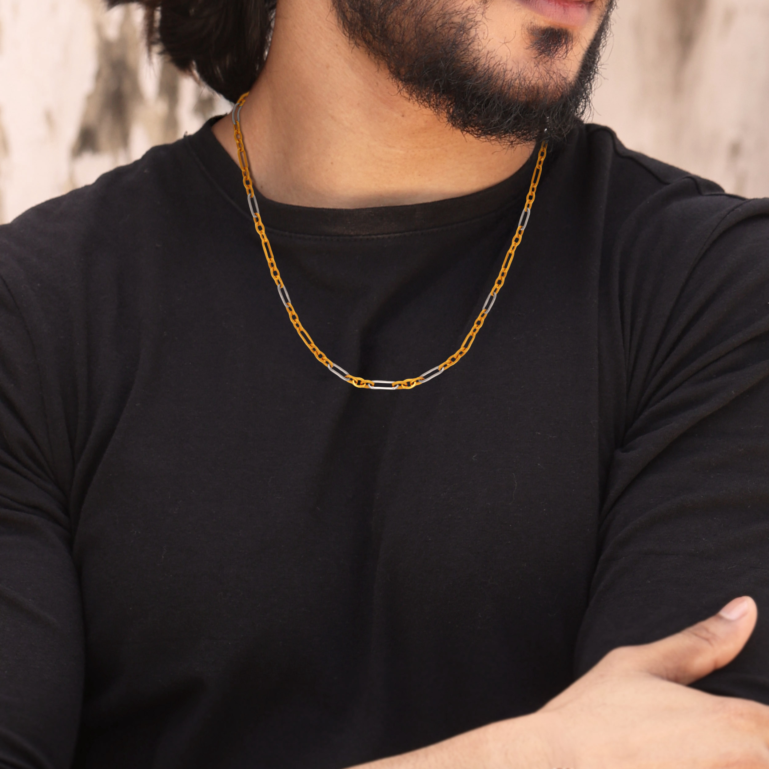 Zephyr Link Men's Gold Chain - Senco Gold and Diamonds