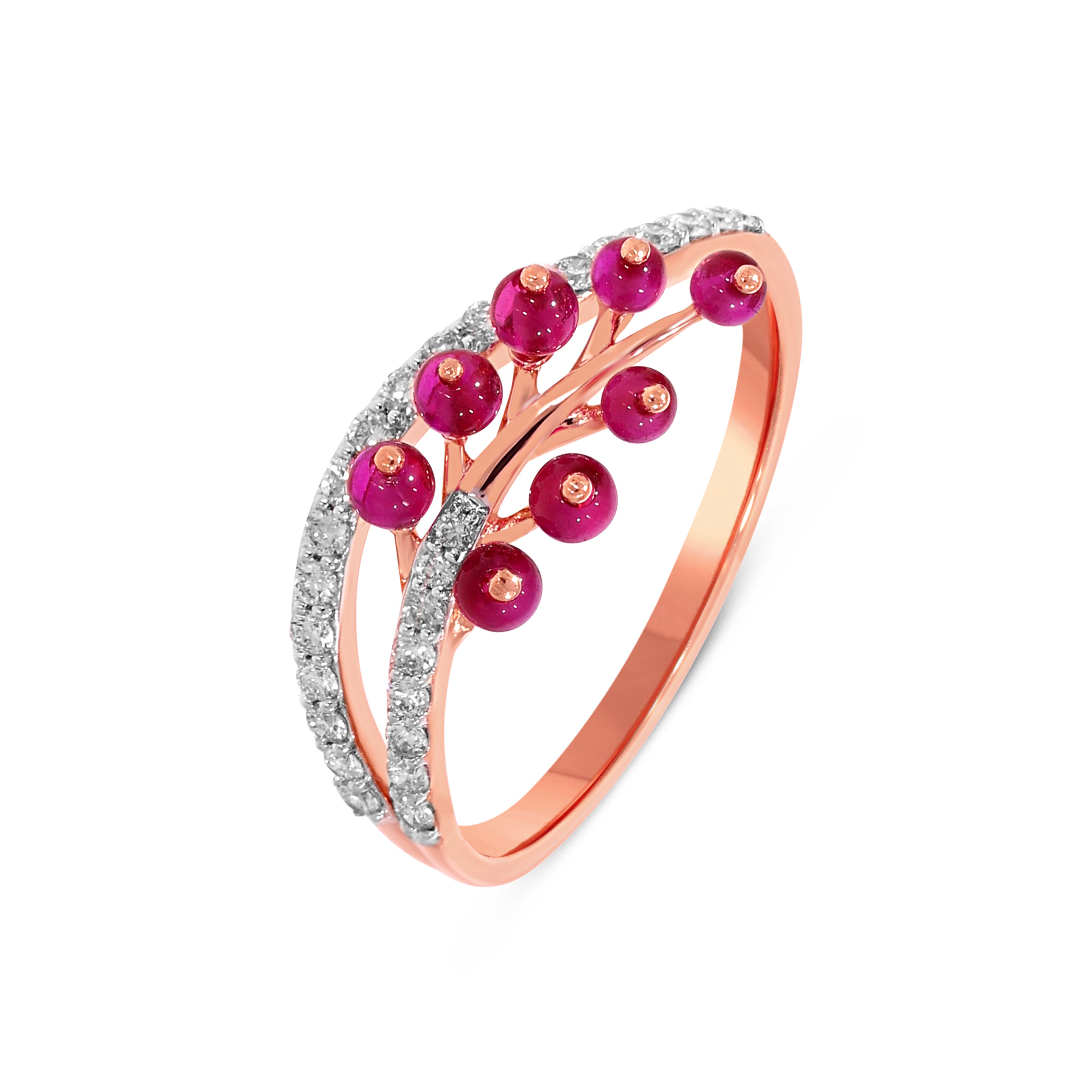 Berry Bloom Romance Diamond Ring - Senco Gold and Diamonds