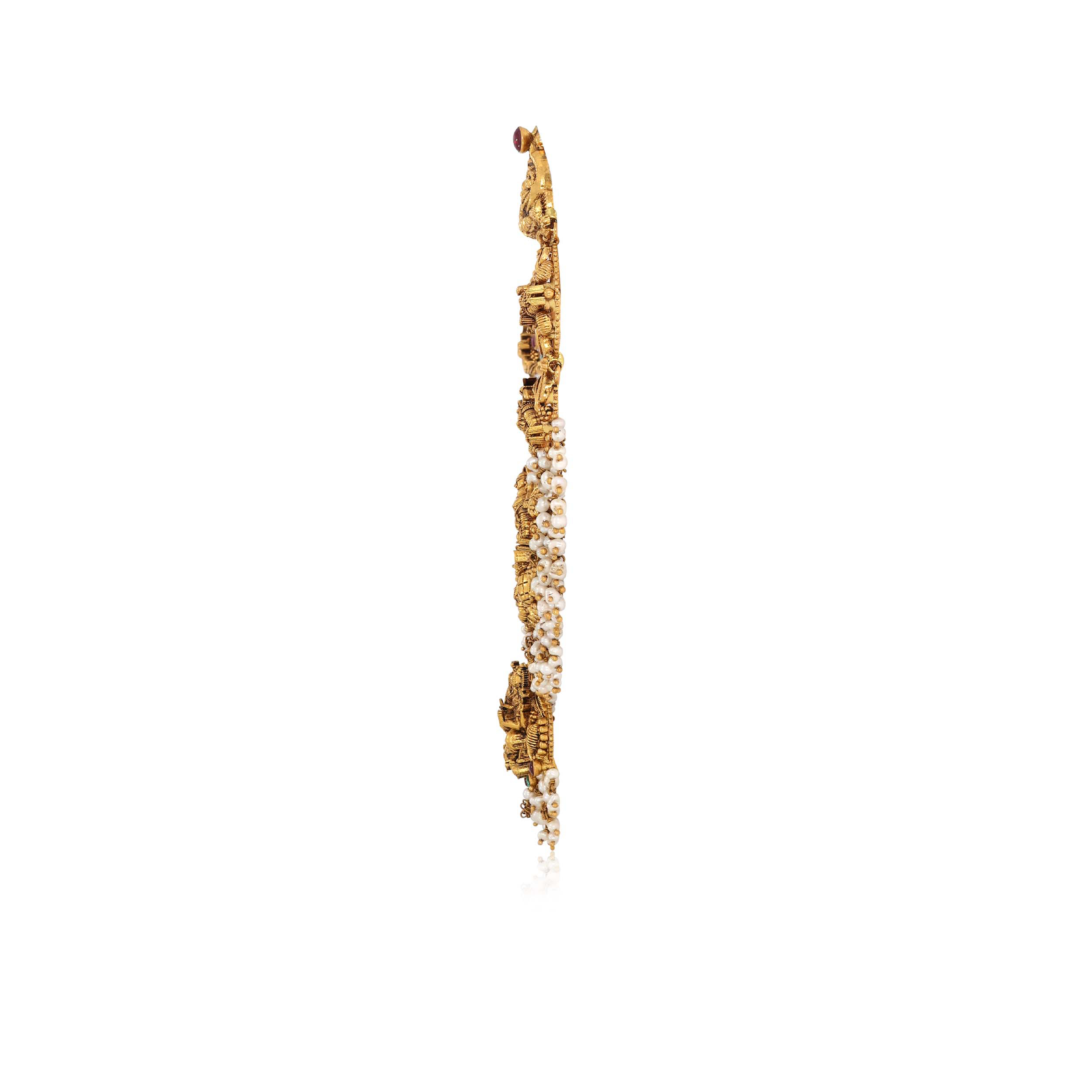 Enchanting Devotion Antique Gold Necklace - Senco Gold and Diamonds