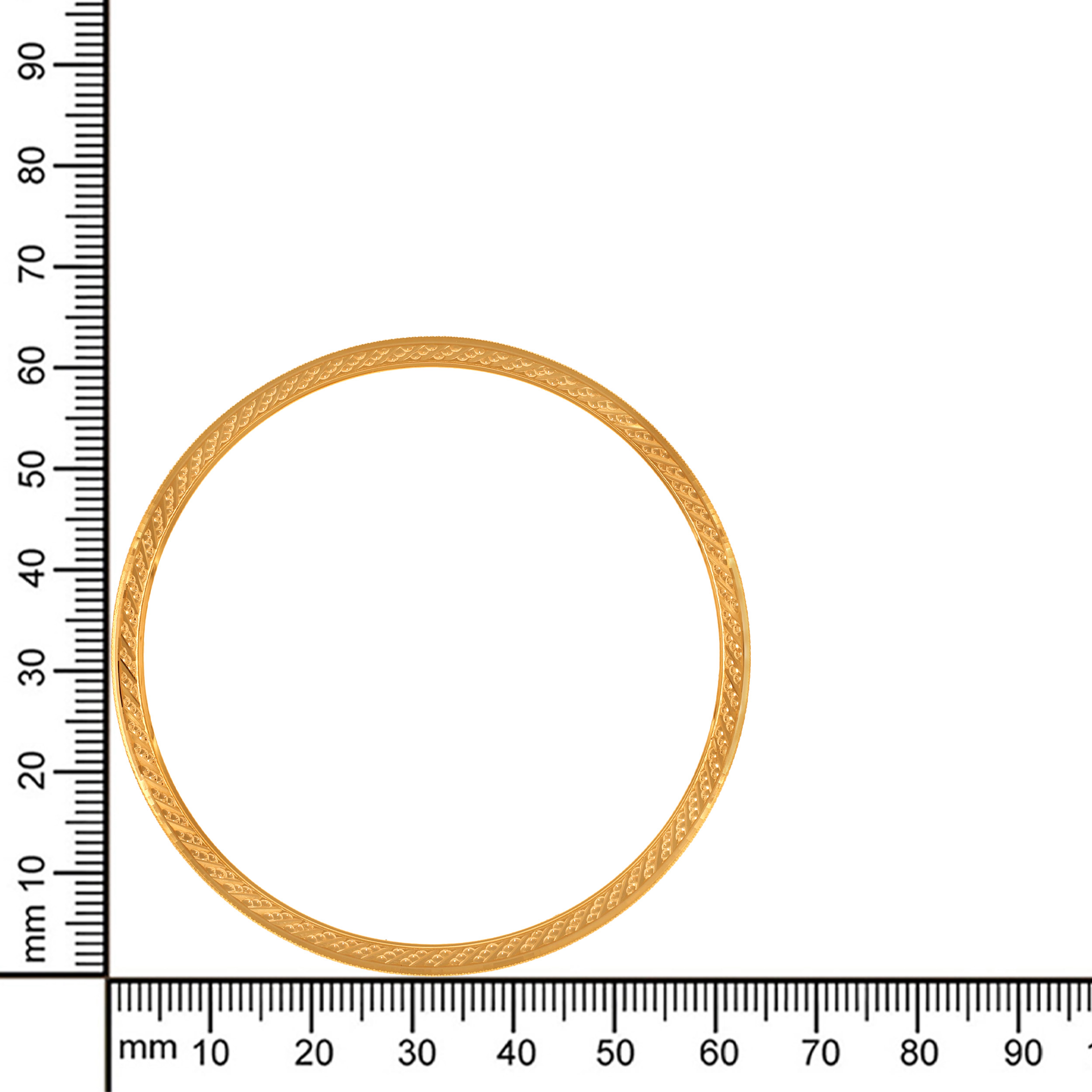 Luminous Strand Gold Bangle - Senco Gold and Diamonds