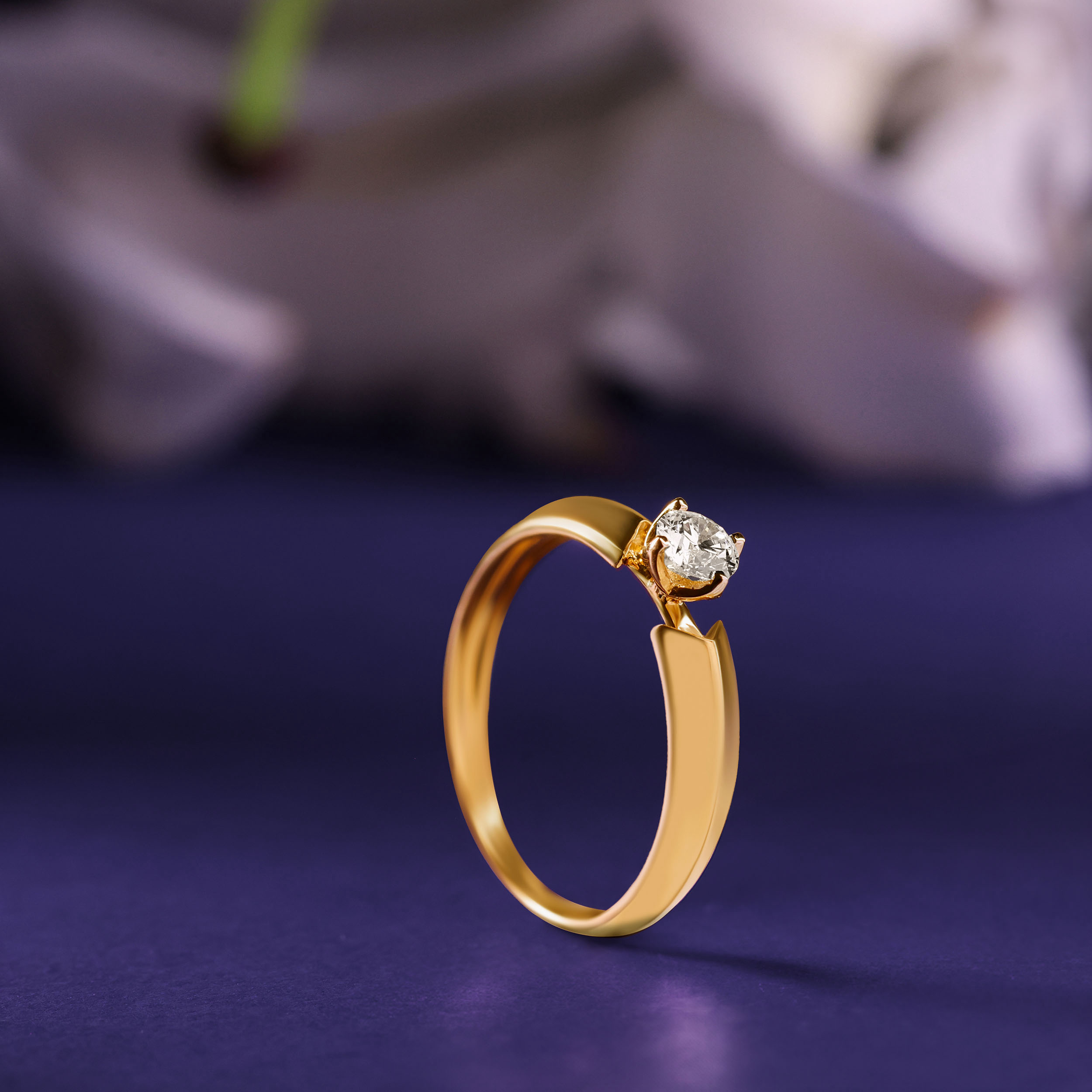 Luminous Affair Solitaire Ring - Senco Gold and Diamonds