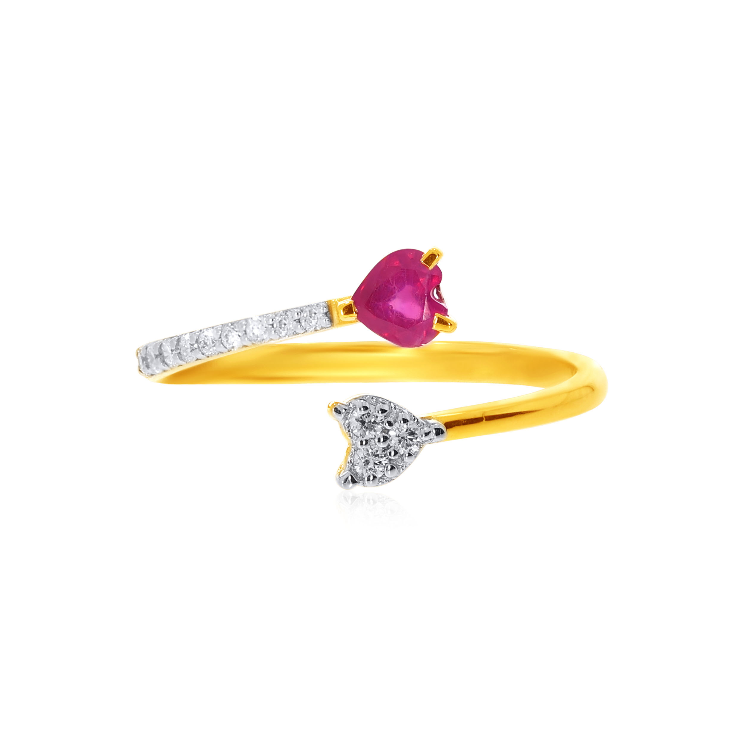 Lovable Duo Diamond Ring - Senco Gold and Diamonds