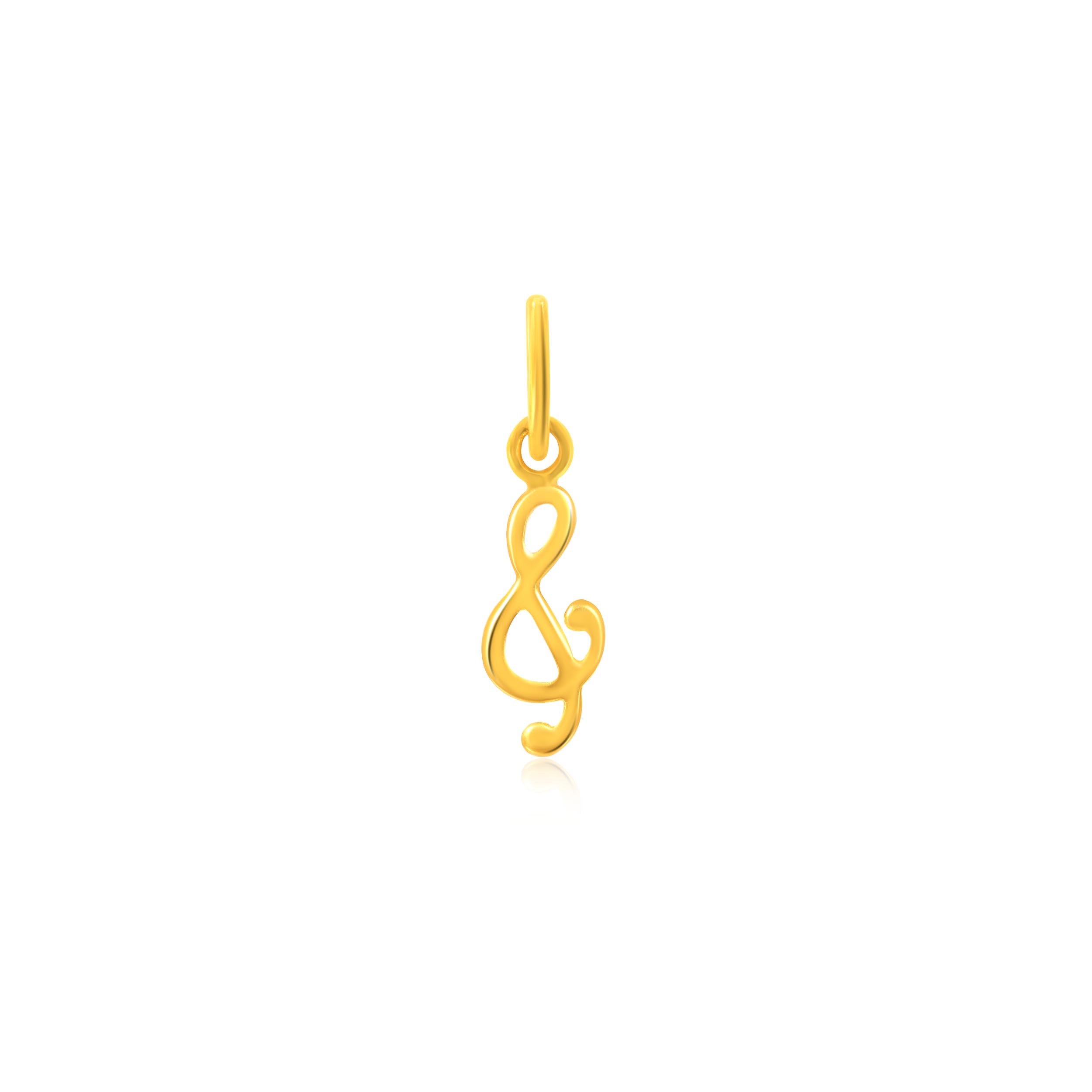 Melodious Note Kids Gold Pendant - Senco Gold and Diamonds