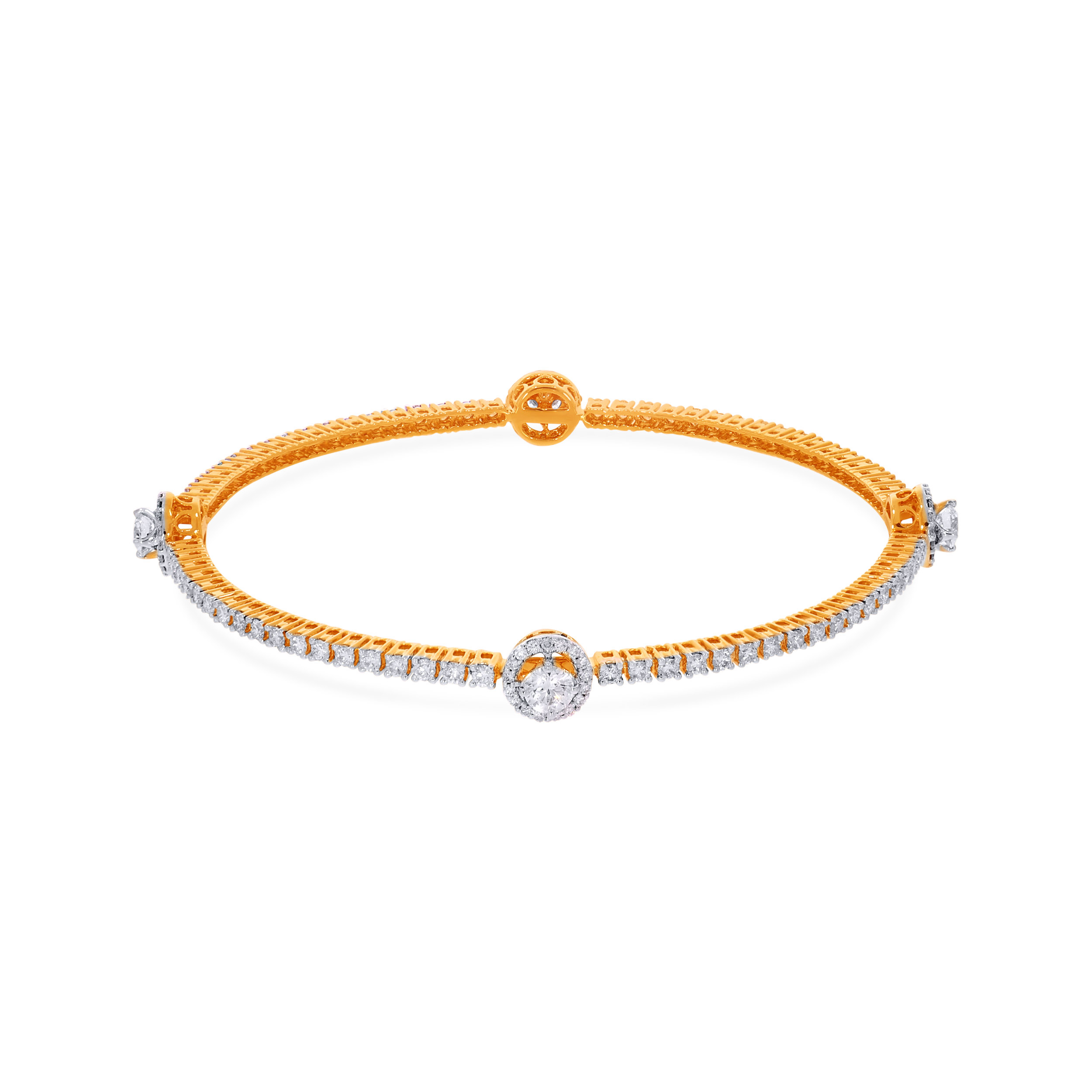 Infinity Spark Diamond Bangle  - Senco Gold and Diamonds