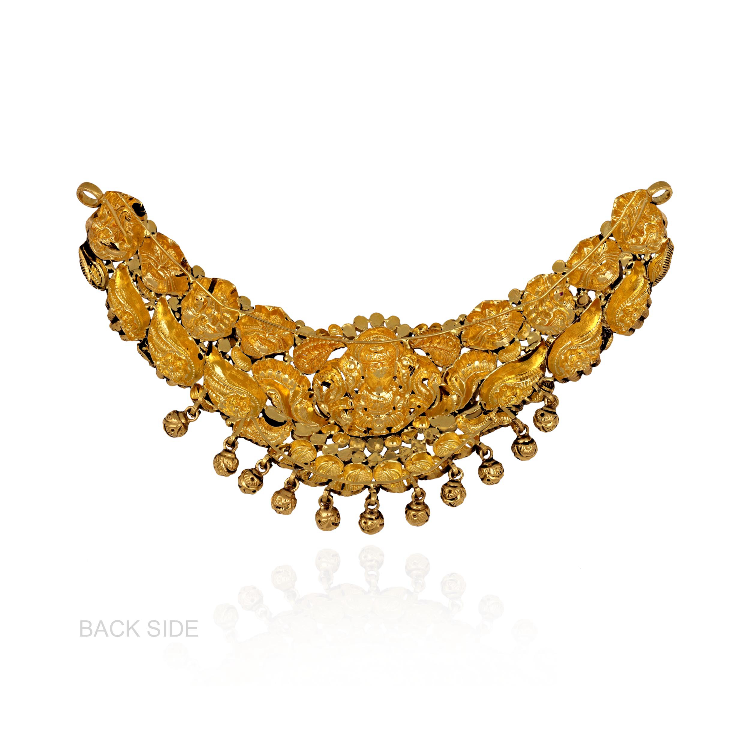 Peacock Devi Adorné Gold Choker - Senco Gold and Diamonds