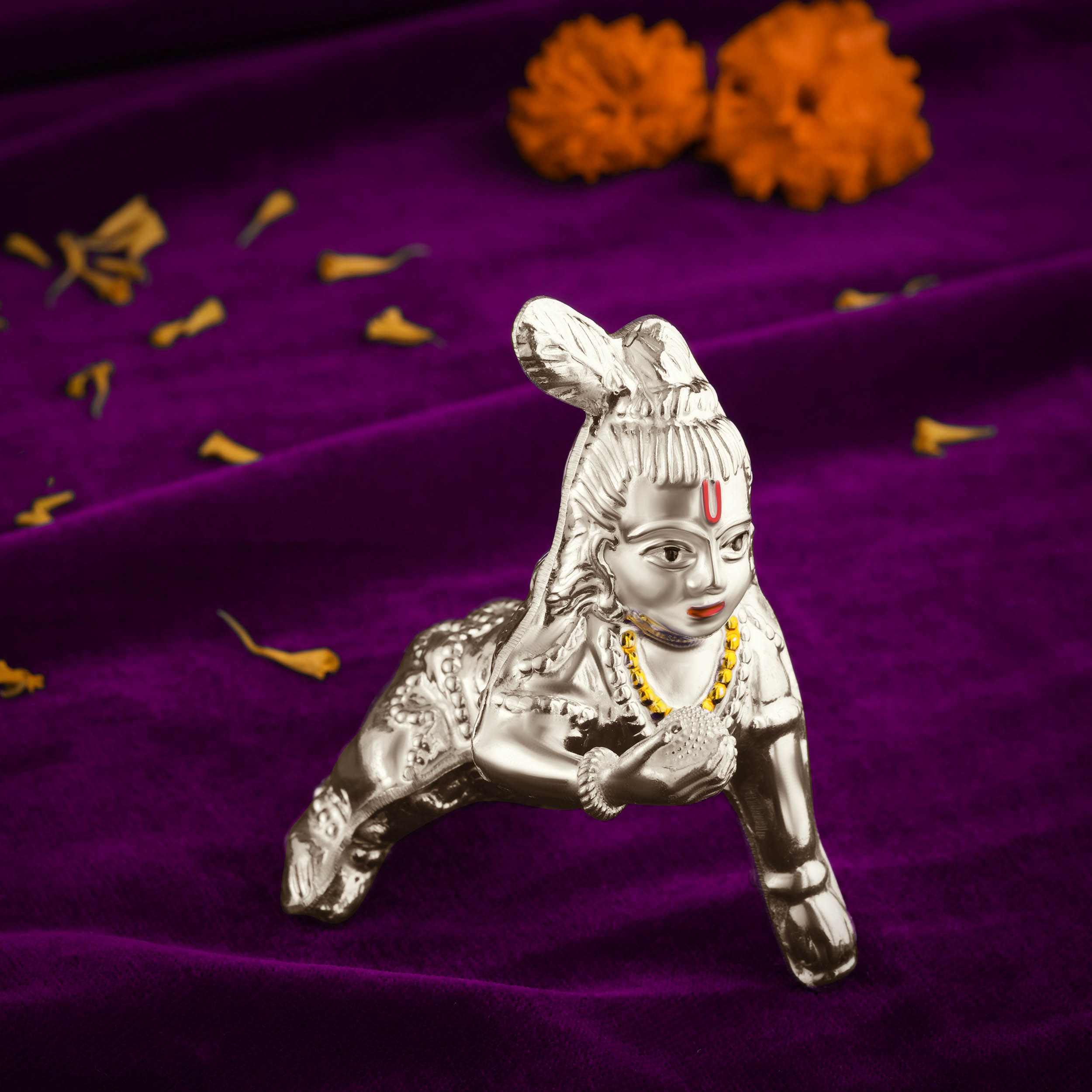 Blissful Silver Bal Gopal - Senco Gold and Diamonds