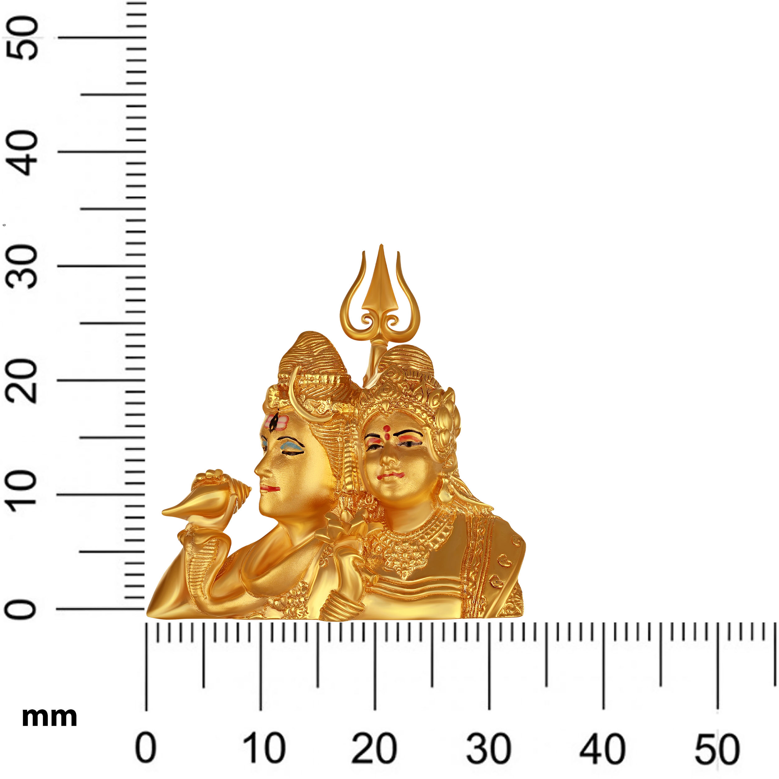 Adiyogi & Shakti Gold Pendant - Senco Gold and Diamonds