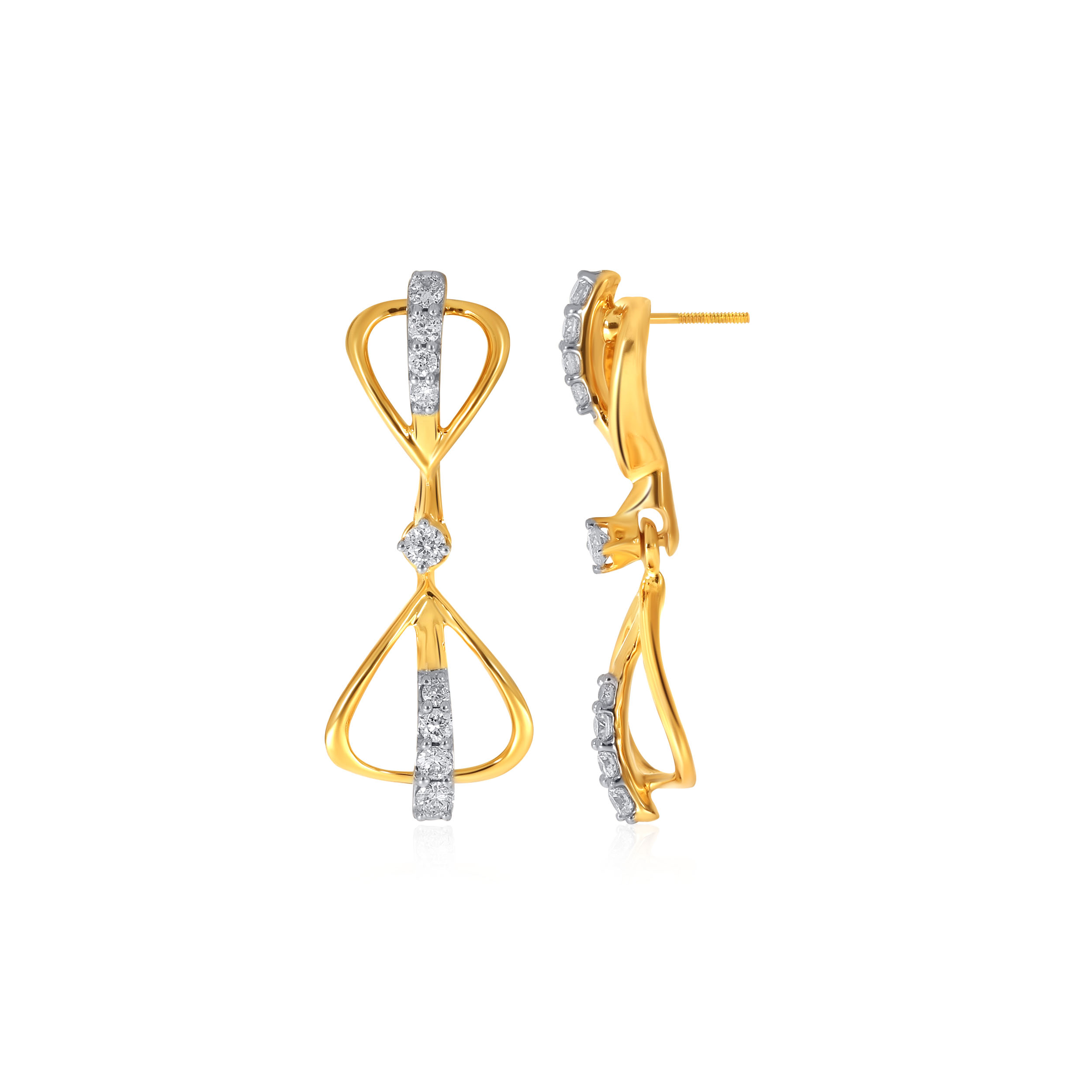 Adorable Aura Diamond Drop Earrings - Senco Gold and Diamonds