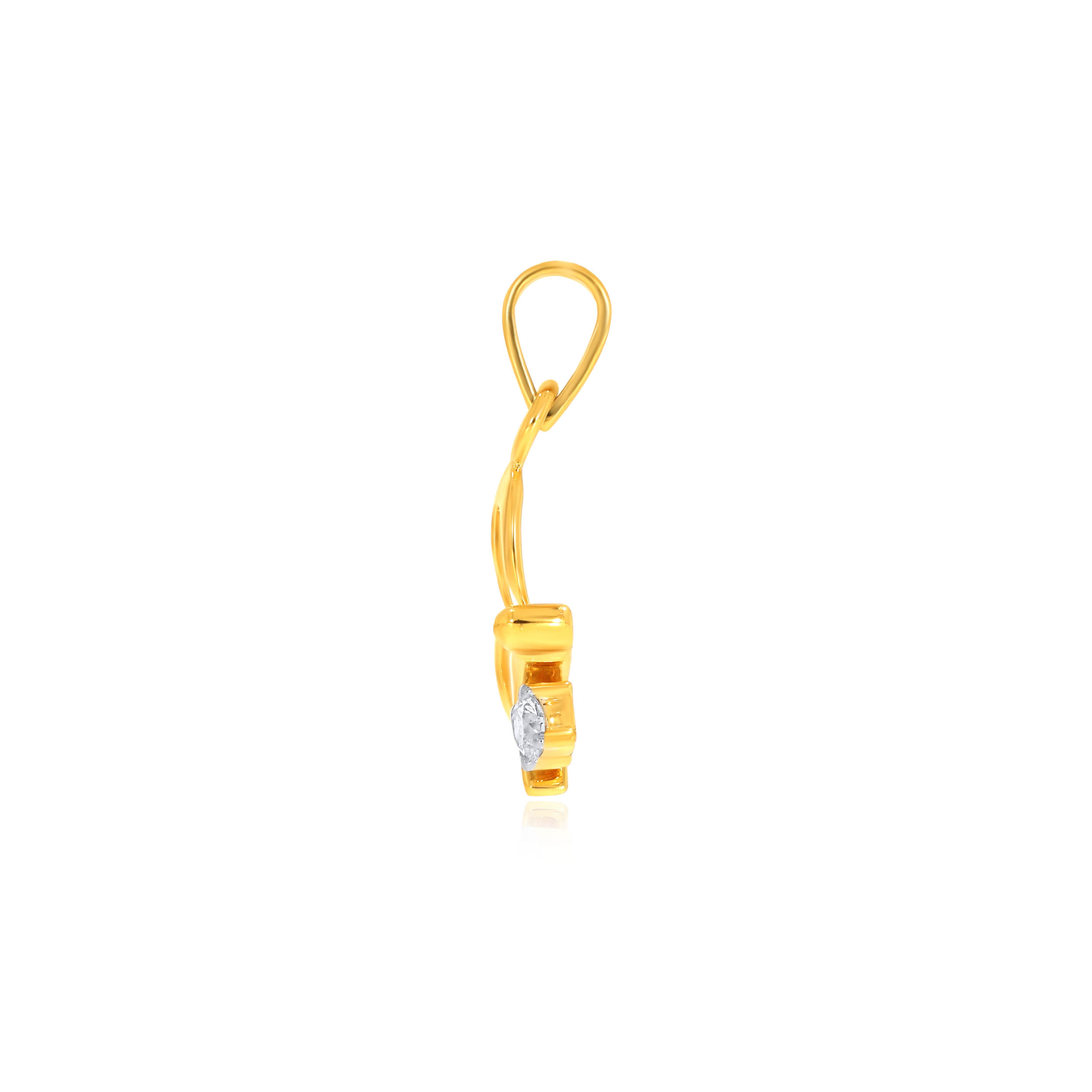 Spring Love Solitaire Pendant - Senco Gold and Diamonds