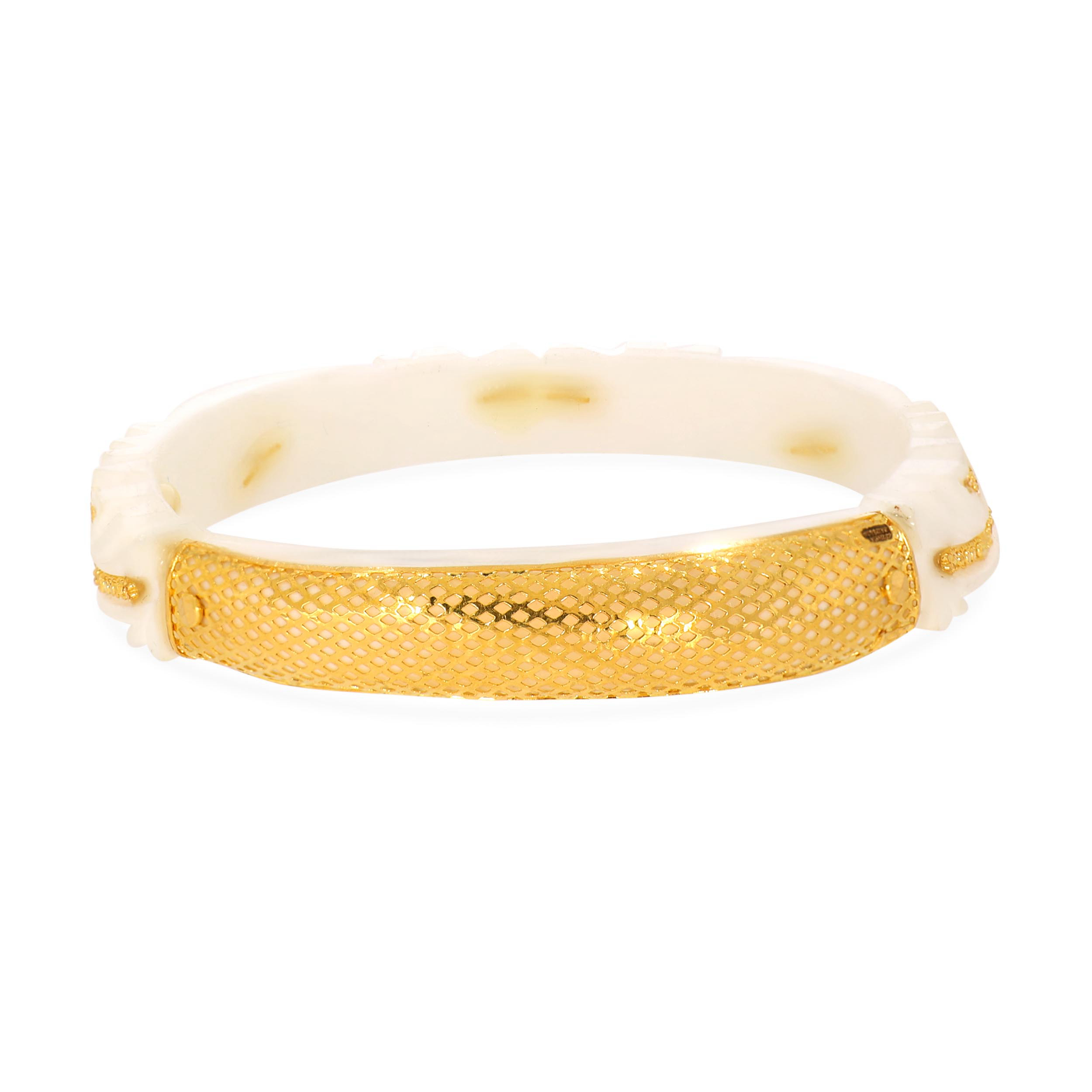 Graceful Net Gold Sankha - Senco Gold and Diamonds