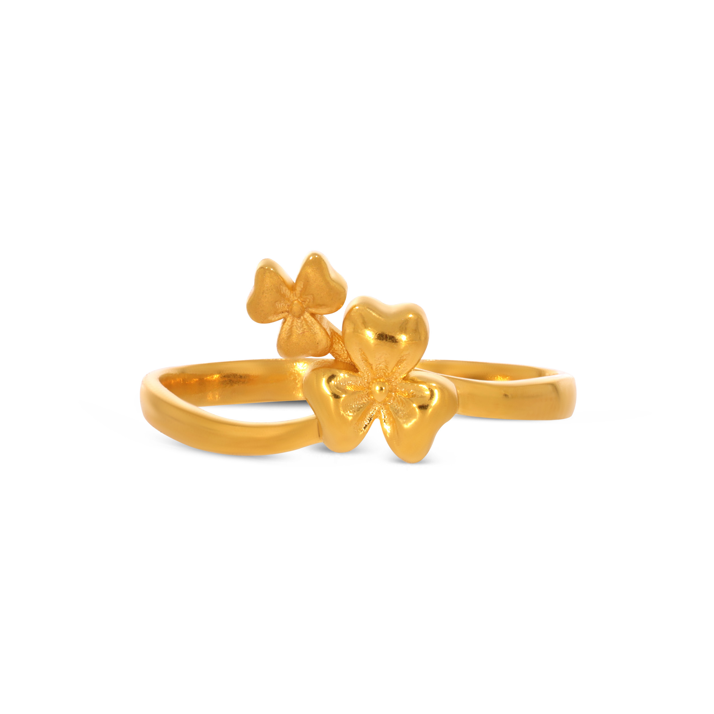 Twin Charm Gold Ring - Senco Gold and Diamonds