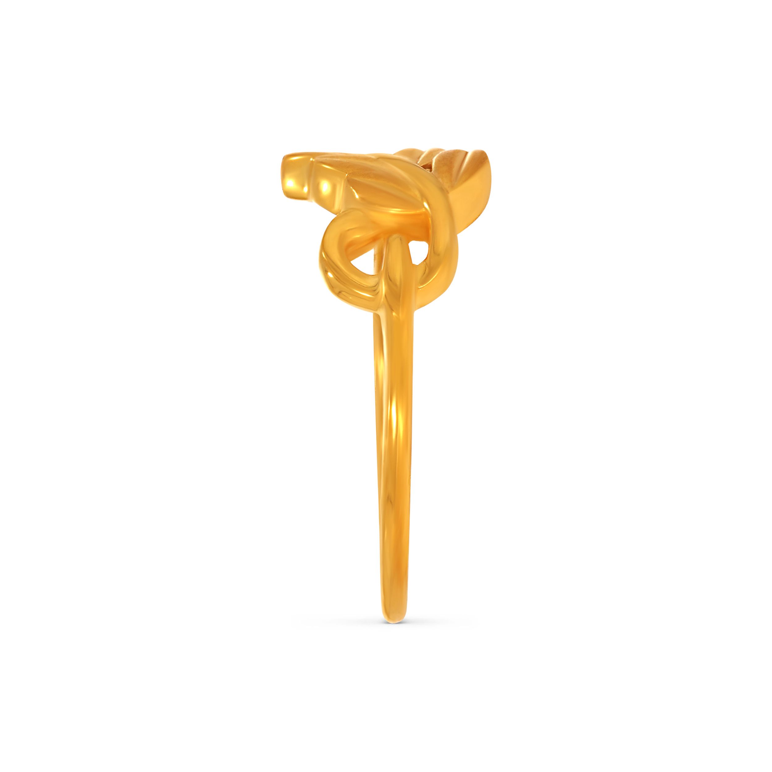Leaf Plume Gold Ring alternate view 2